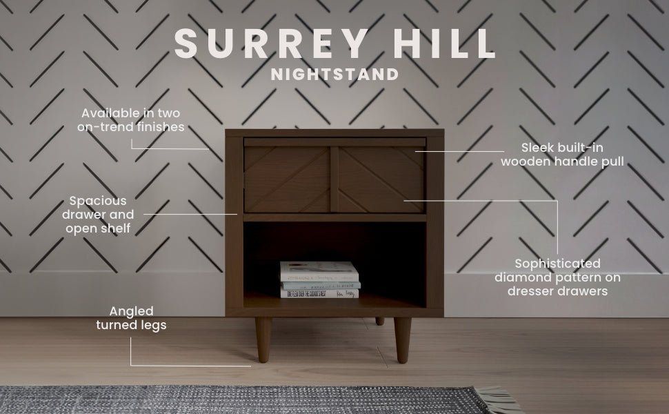 Surrey Hill Nightstand, Toasted Chestnut