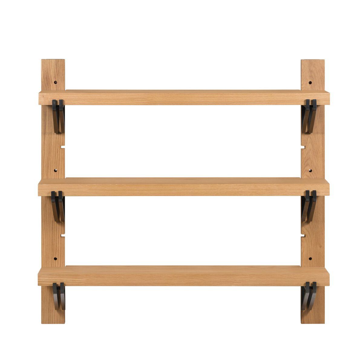 Pivott Shelf Single Oak Veneer Storage with Adjustable Shelves