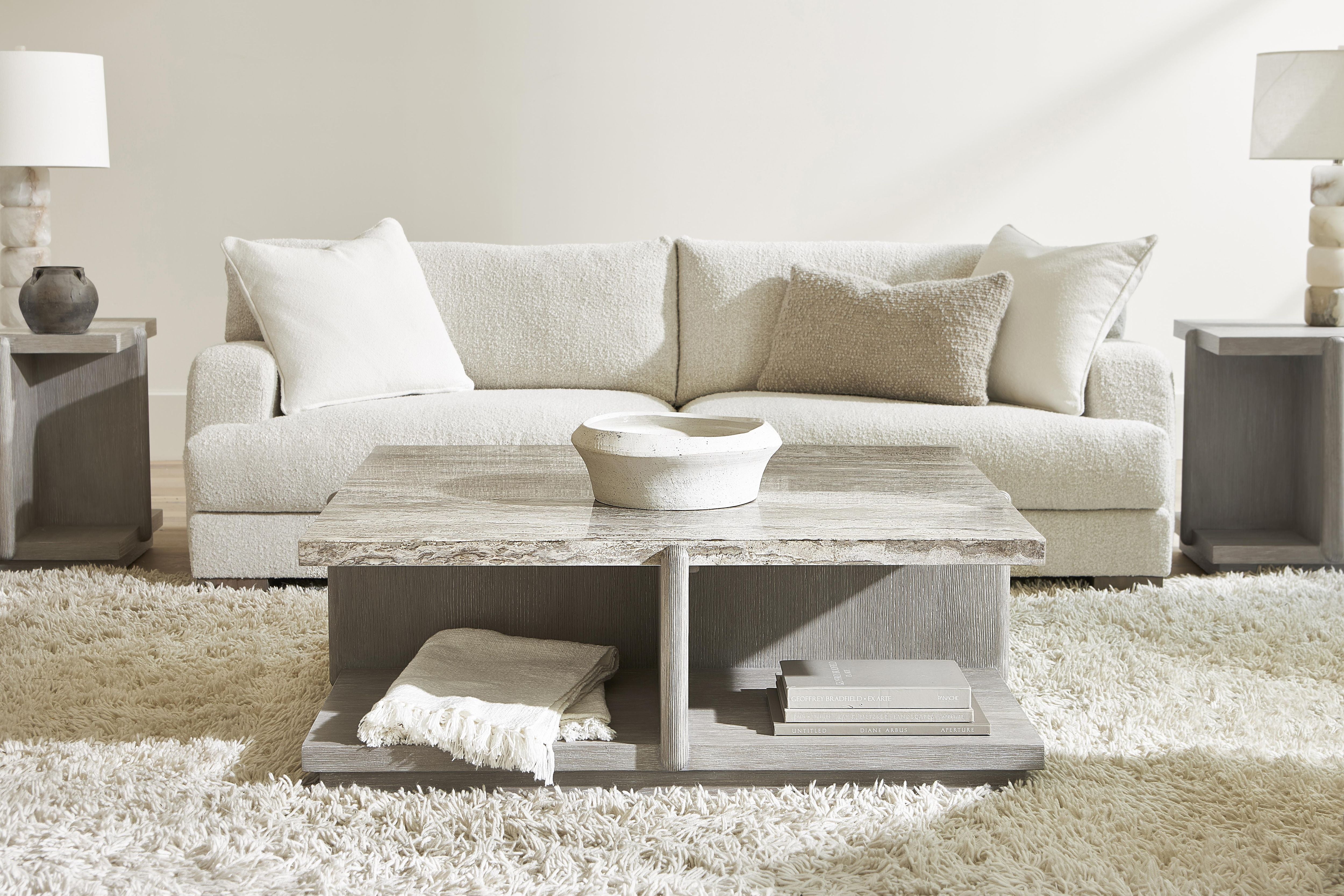Bernhardt Berkeley Fabric Sofa with Feather-Down Cushions