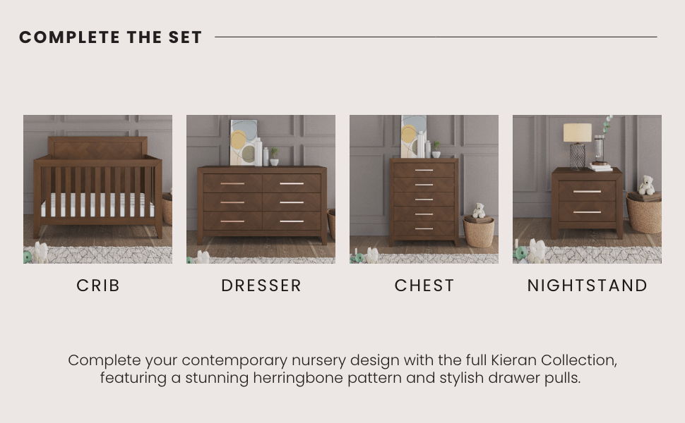 Kieran 5-Drawer Chest, Toasted Chestnut