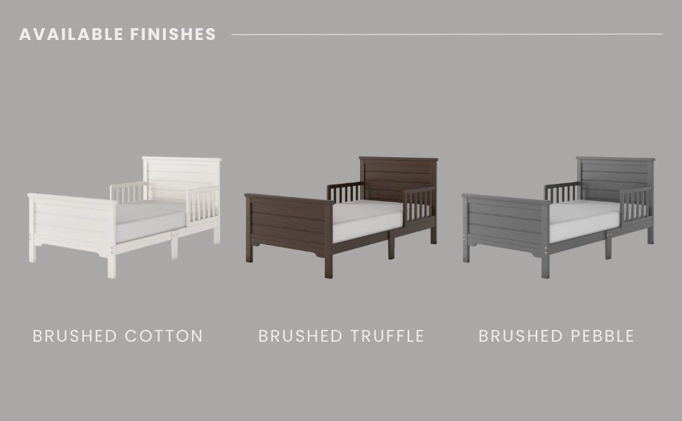 Woodland Toddler Bed, Brushed Truffle