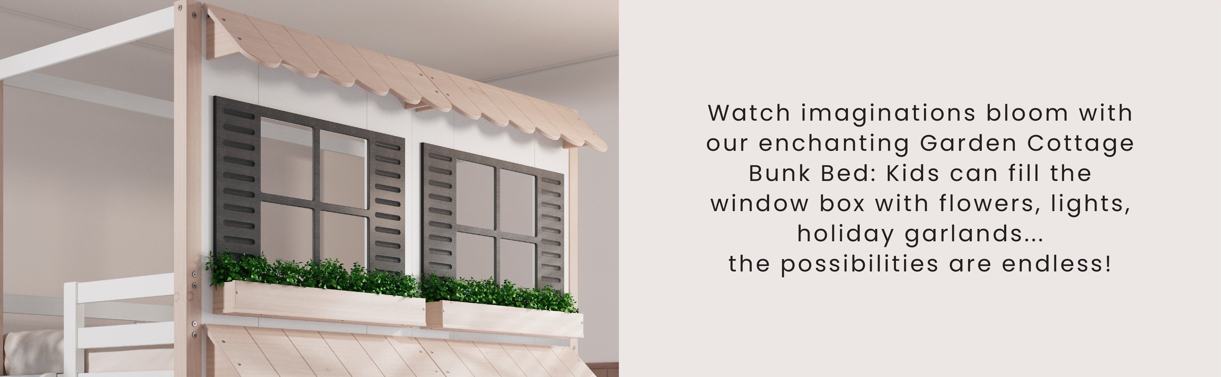 Garden Cottage Twin Over Twin Bunk Bed