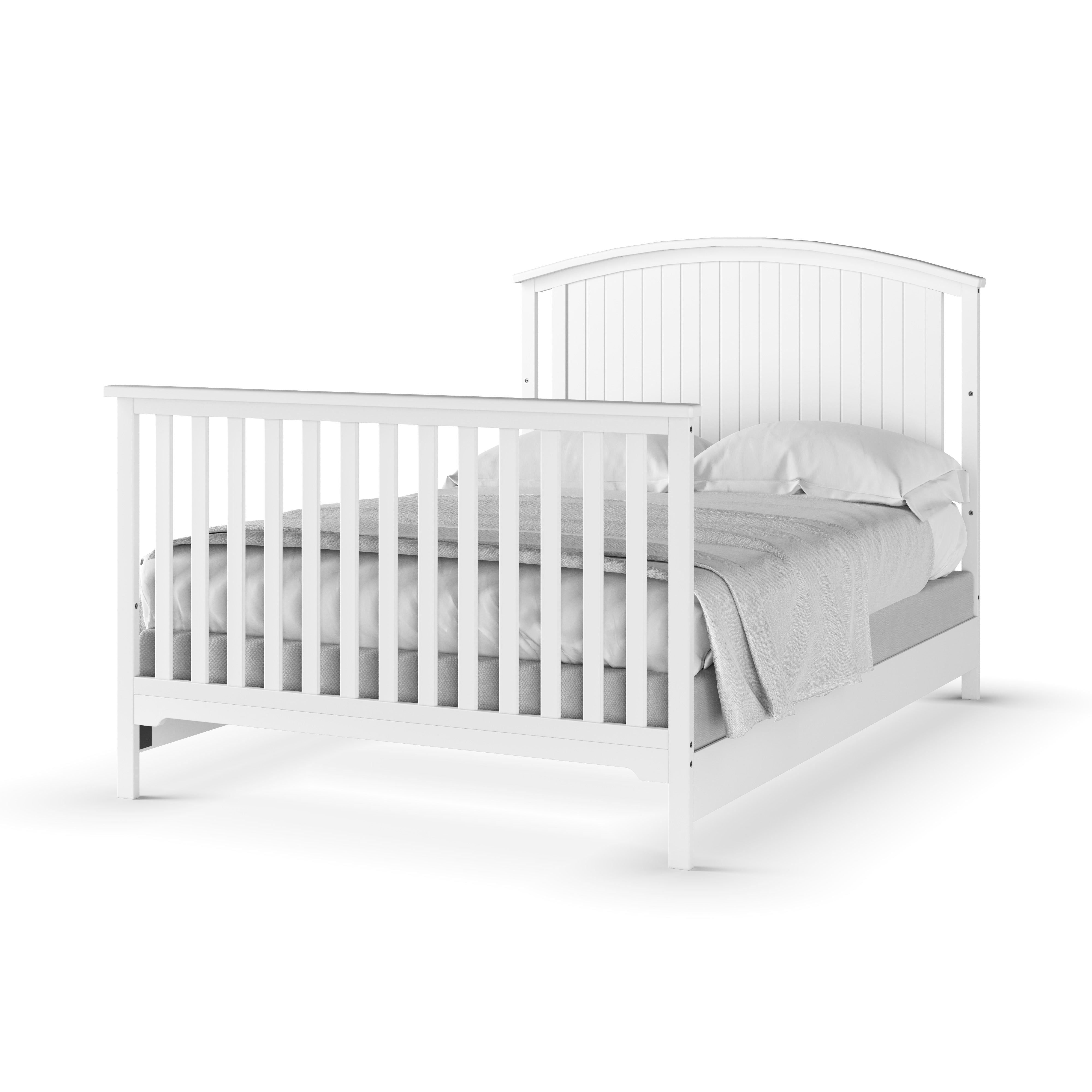 F06401 - Full-size Bed Rails, Matte White