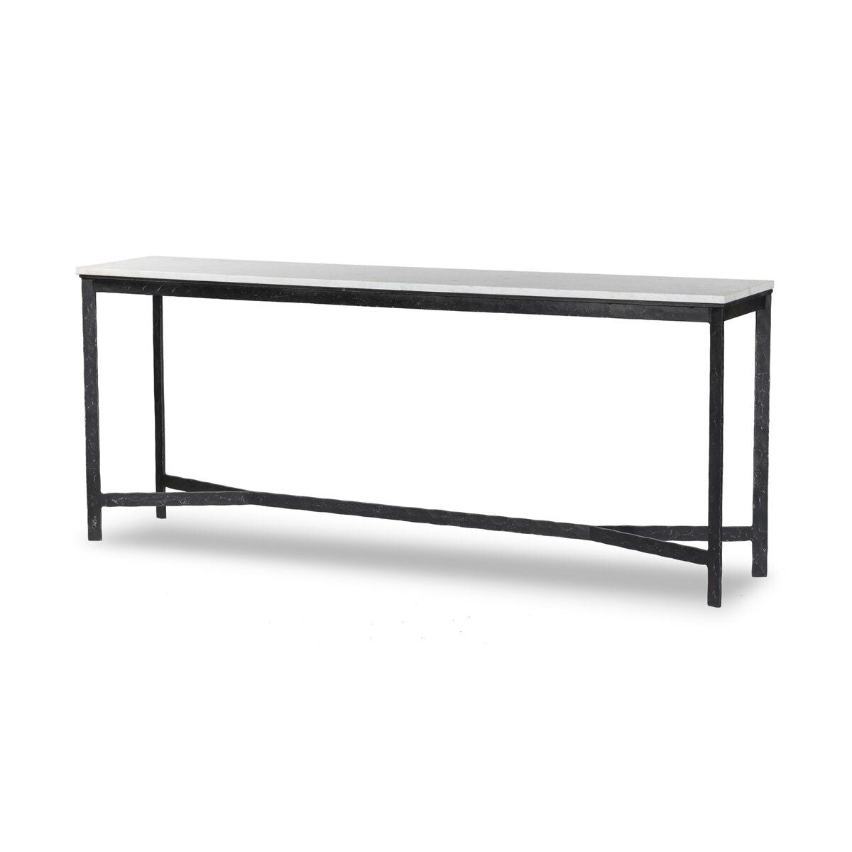 Hammered Iron Console Table