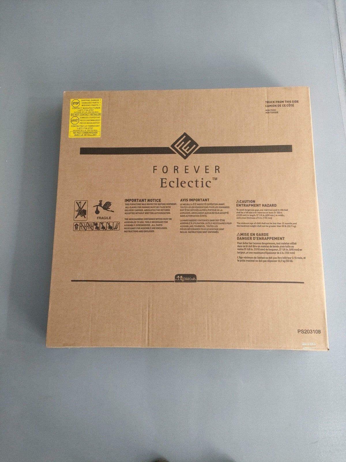 Hampton Toddler Bed, Dusty Heather