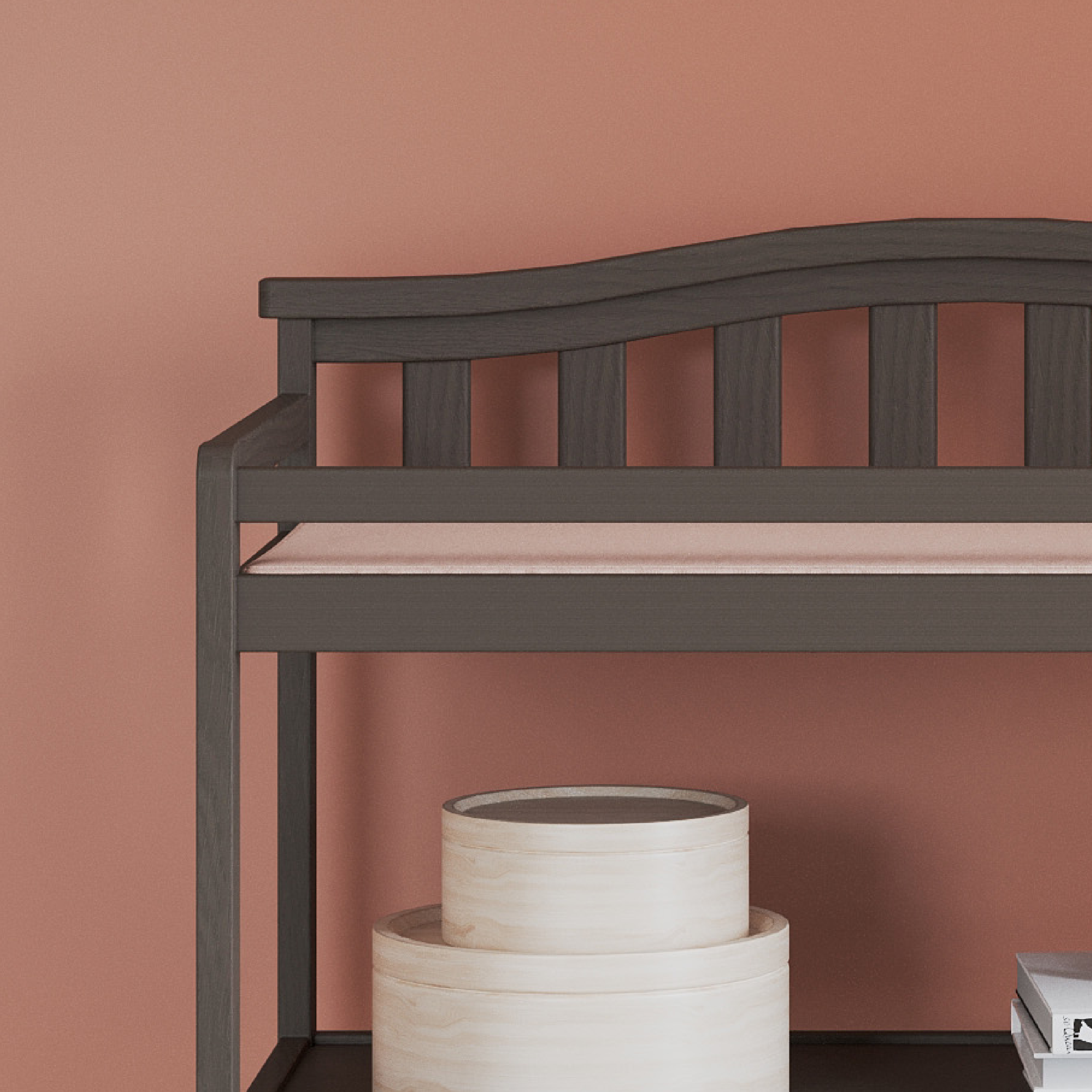 Arch Top Baby Changing Table, Dapper Gray