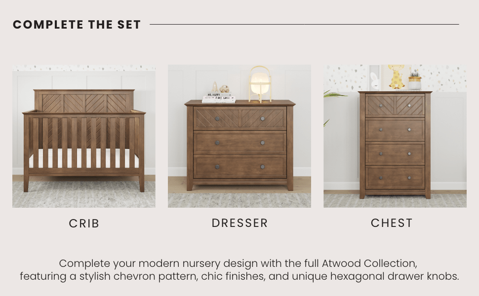 Atwood 3-Drawer Dresser, Cocoa Bean