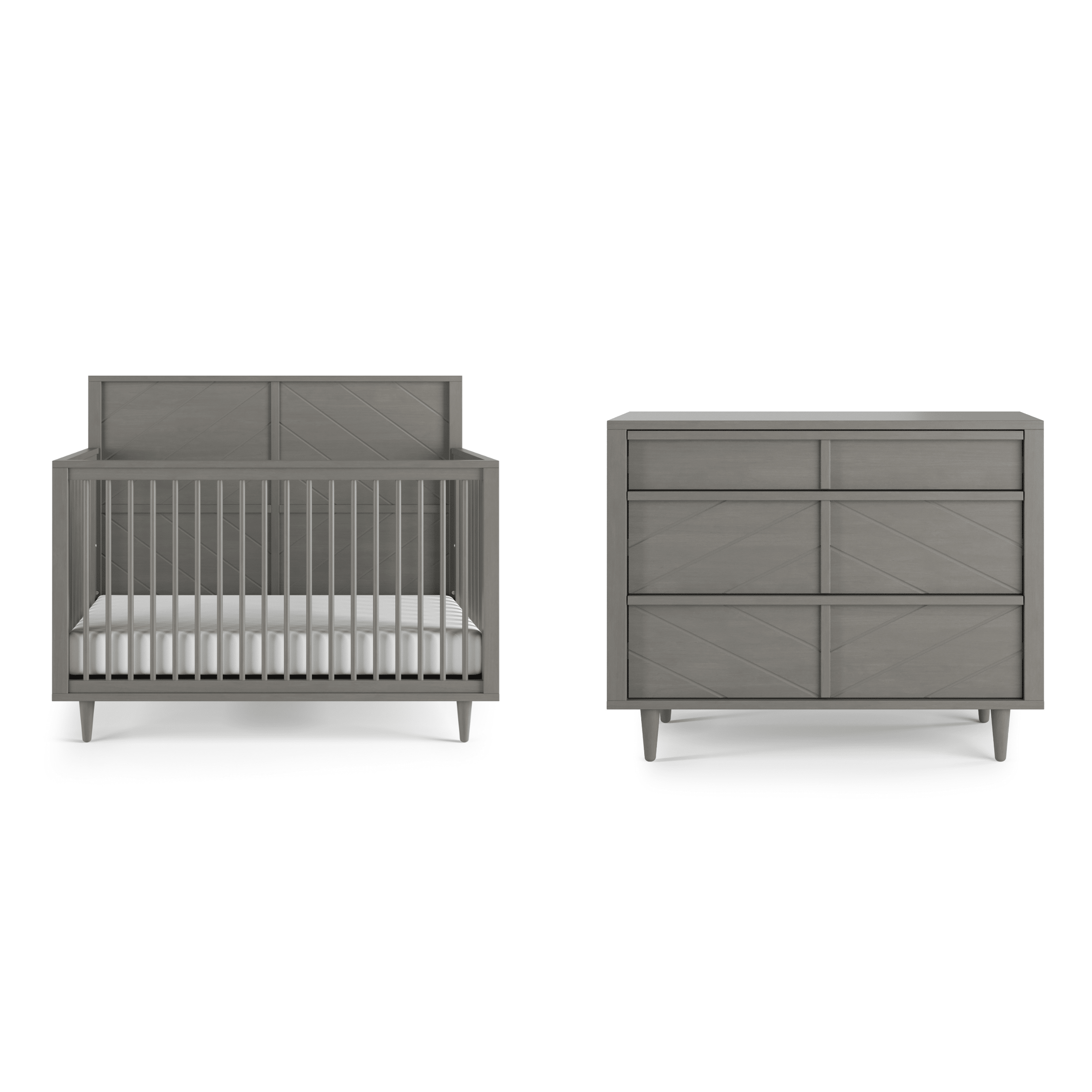 Surrey Hill 4-in-1 Convertible Crib, Lunar Gray
