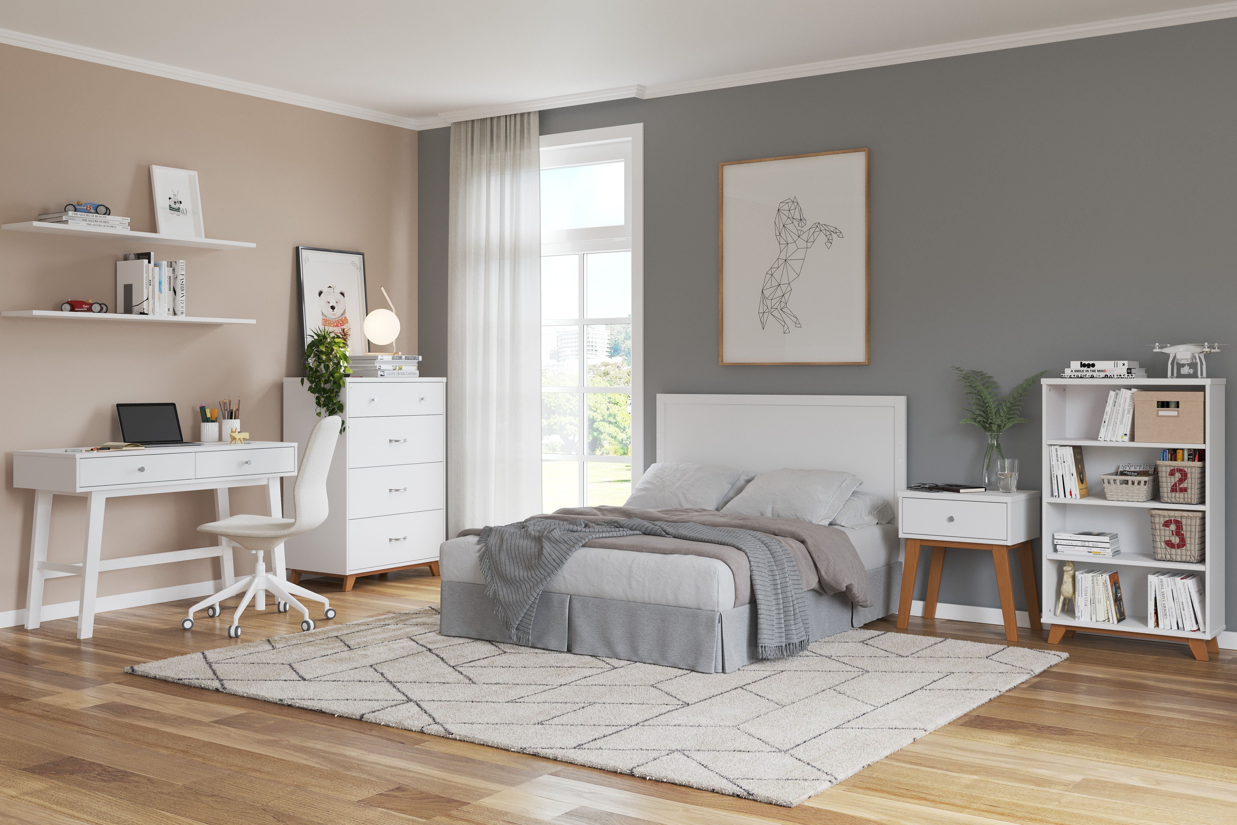 Soho Nightstand White Natural