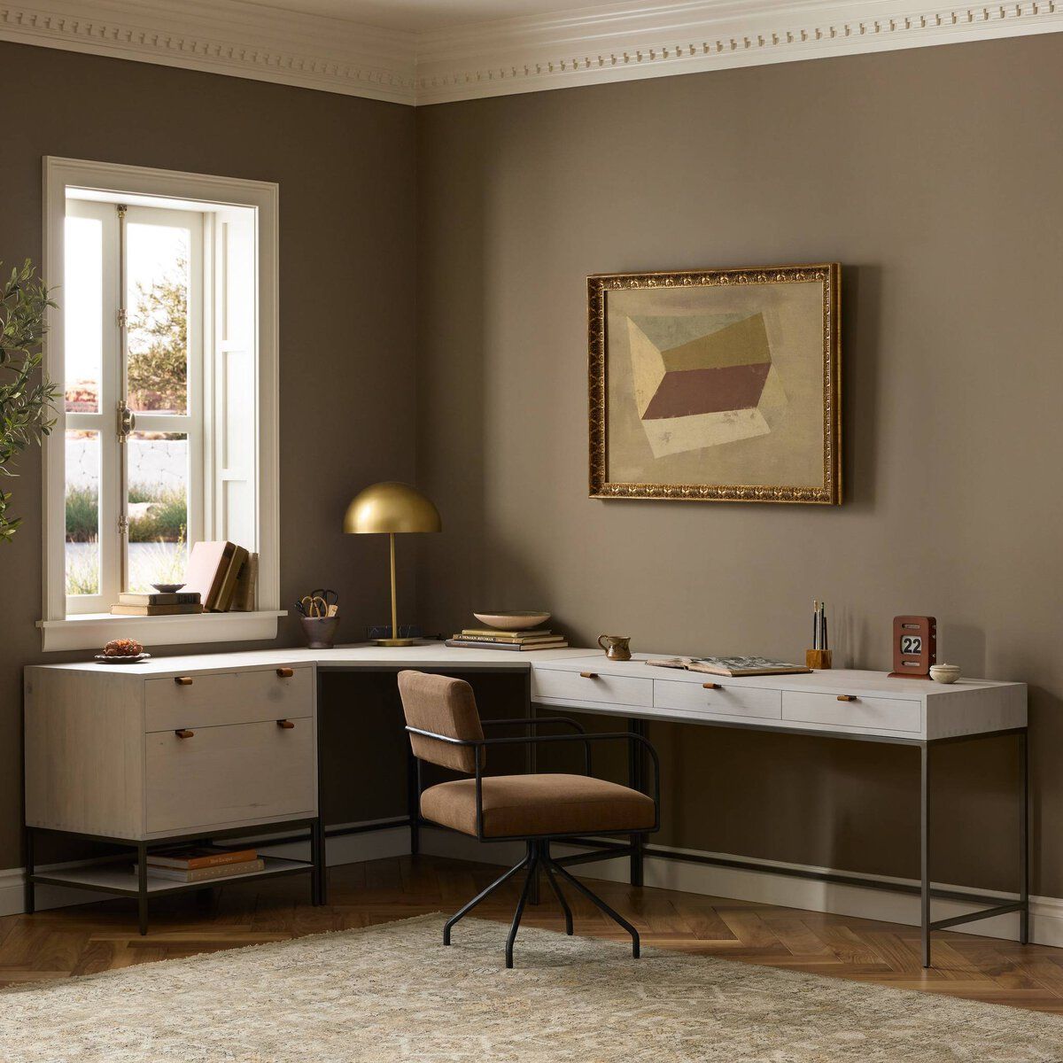 Trey Filing Cabinet Desk System