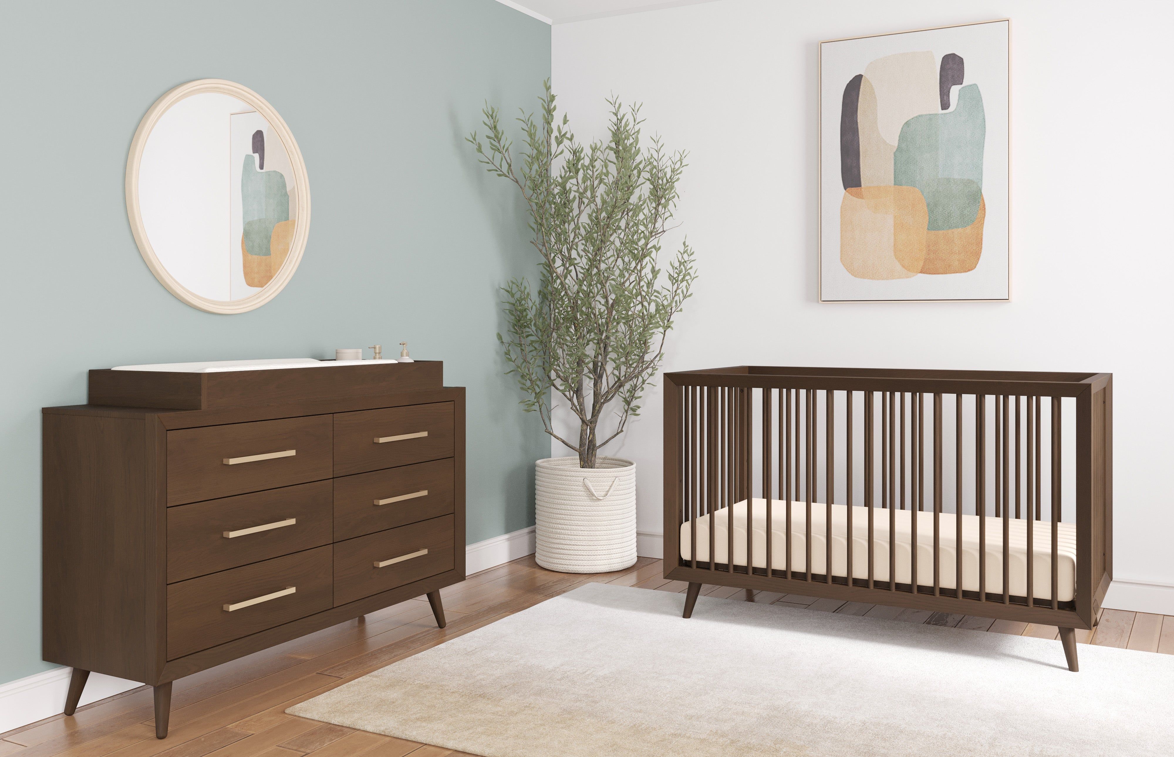 Cranbrook 4-in-1 Convertible Crib, Toasted Chestnut