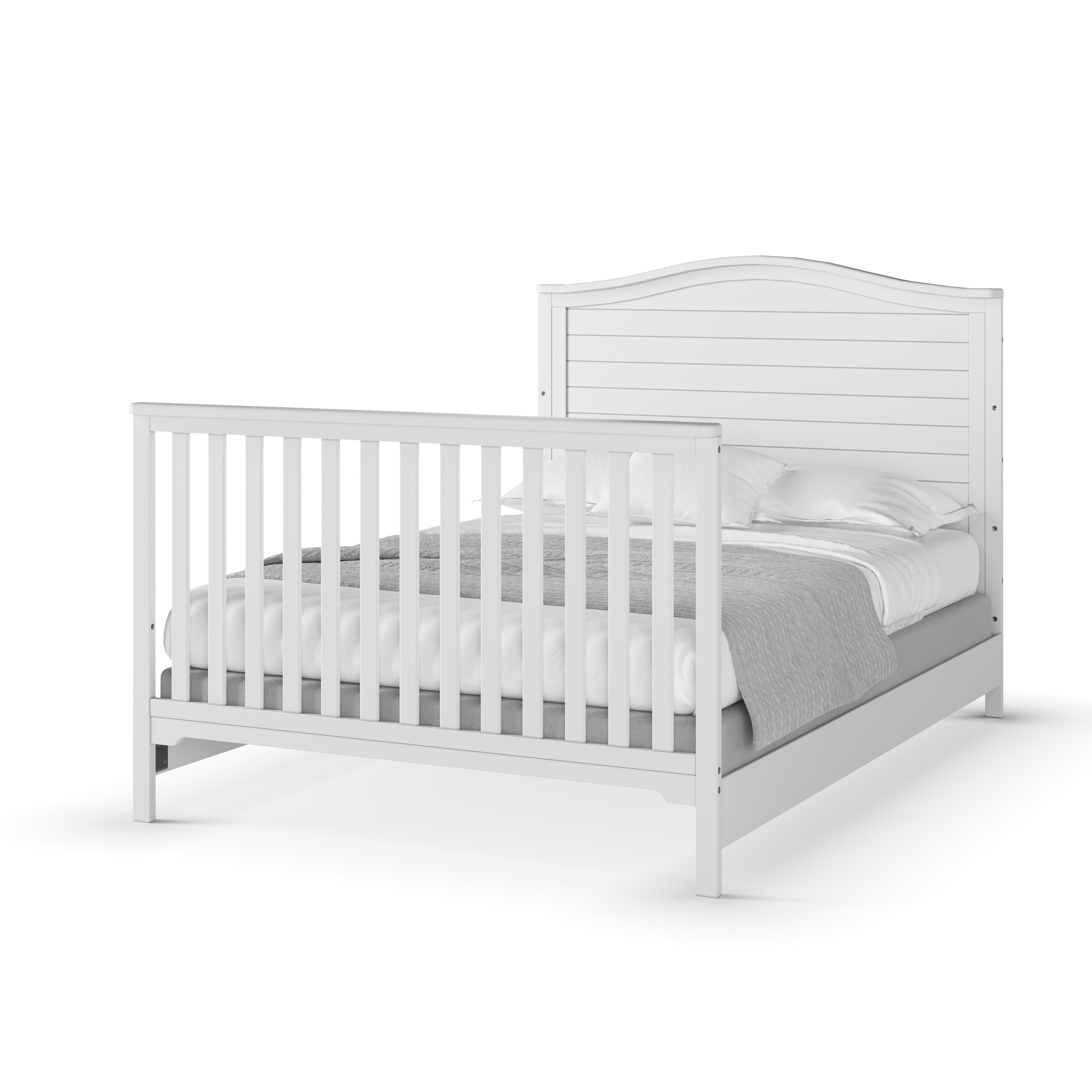 F06401 - Full-size Bed Rails, Matte White