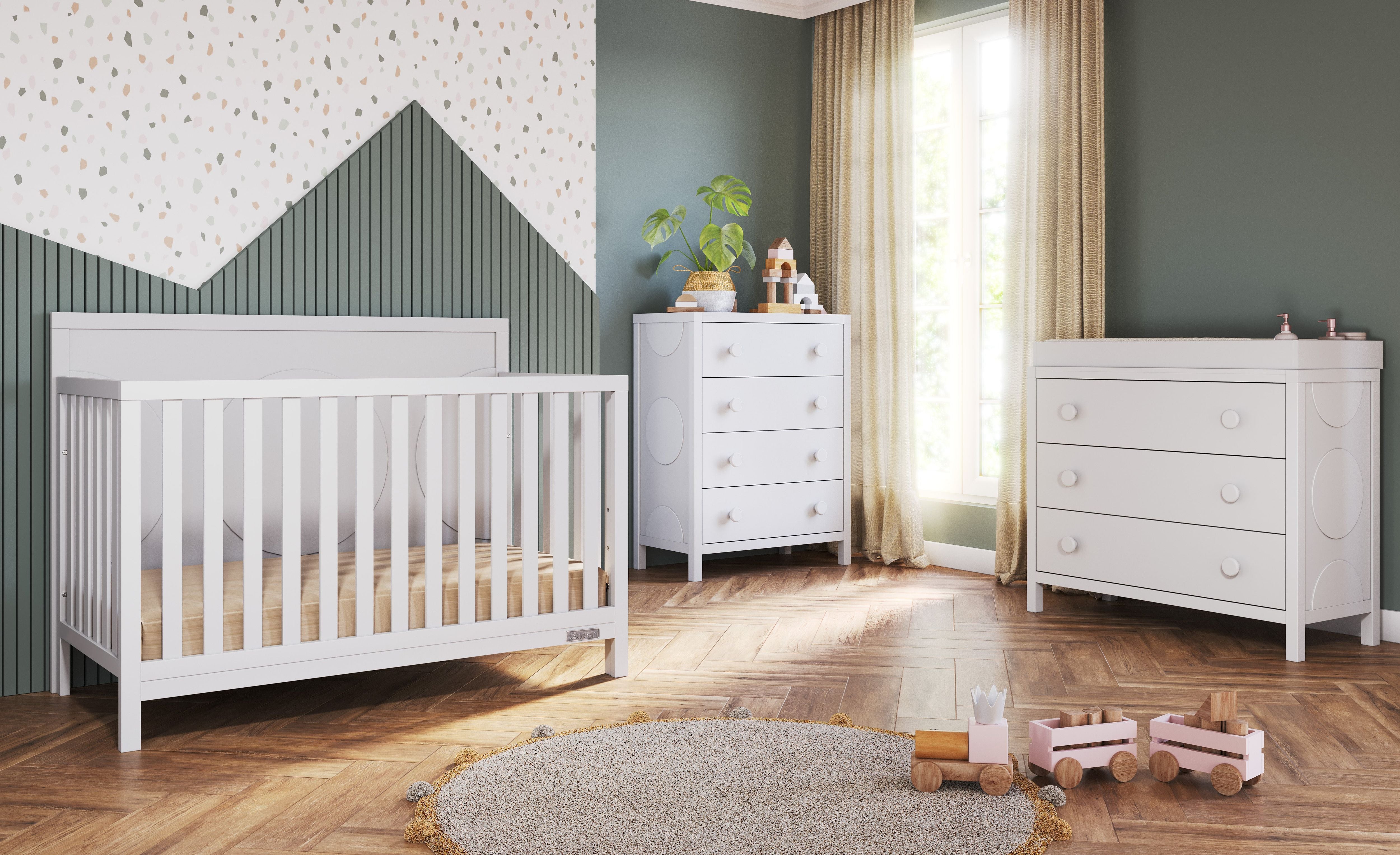 Universal Changing Table Topper, Matte White