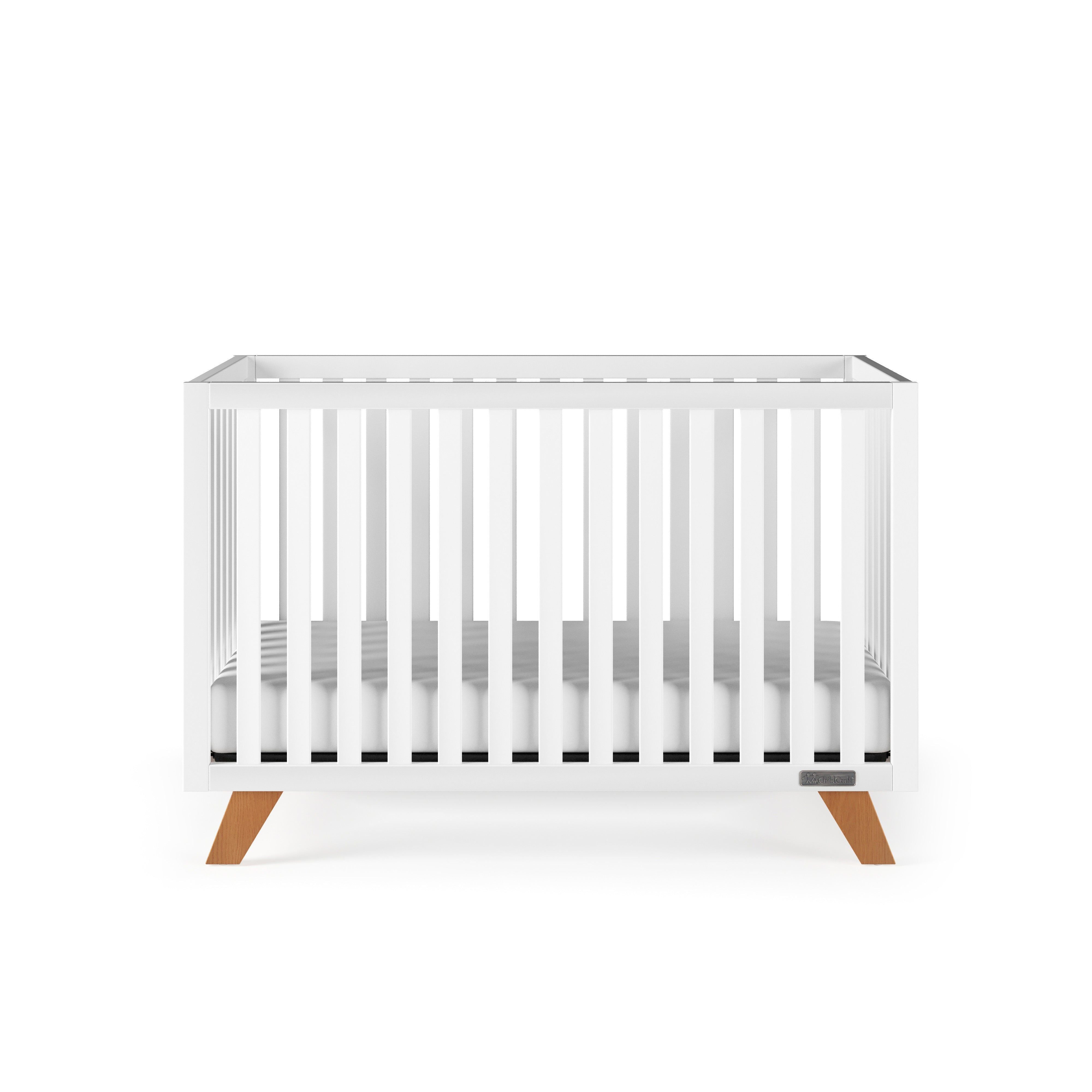 Soho 4-in-1 Convertible Crib, White/Natural