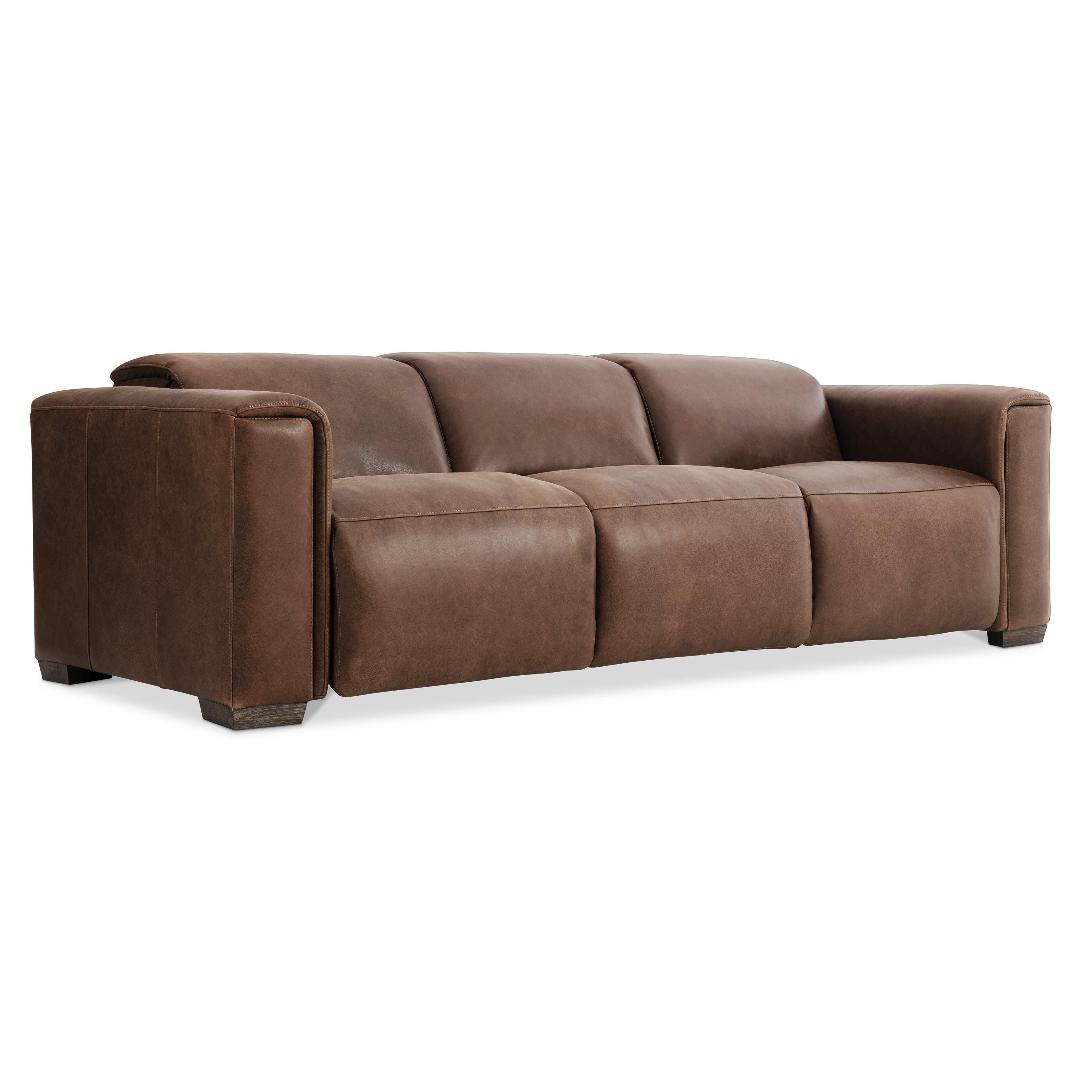 Bernhardt Billings Leather Power Motion Sofa