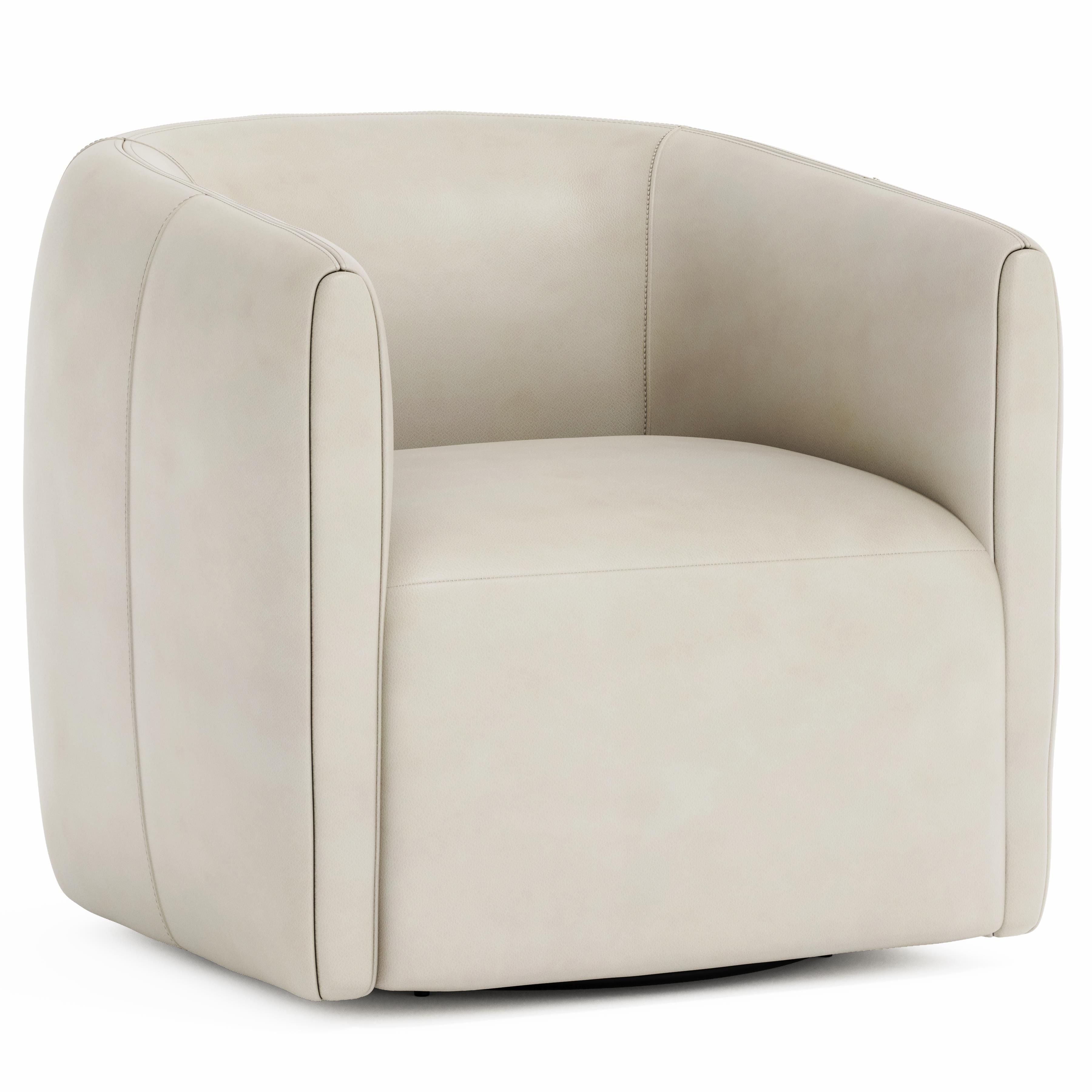 Bernhardt Furniture – Aline Leather Swivel Chair