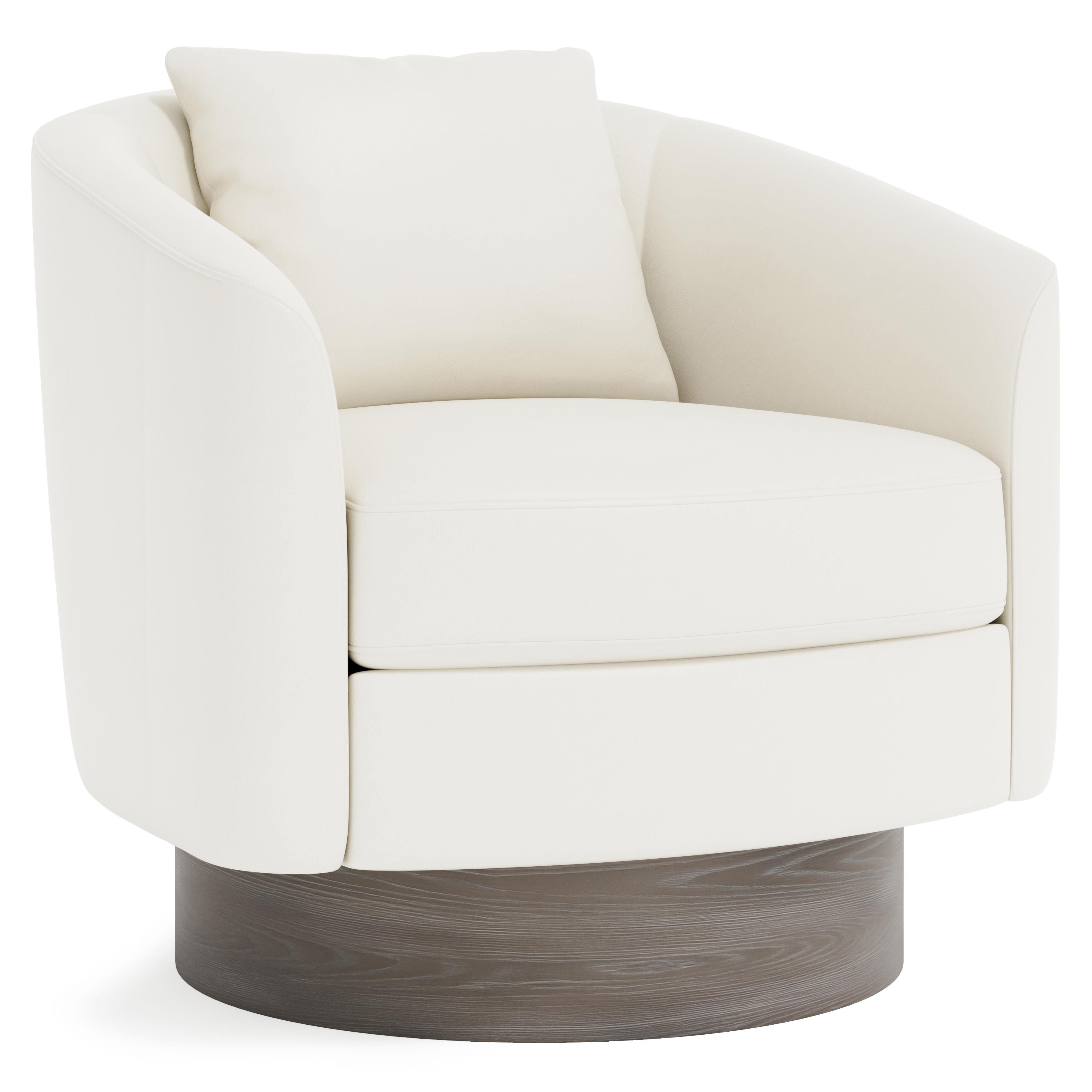 Bernhardt Furniture – Camino Leather Swivel Chair