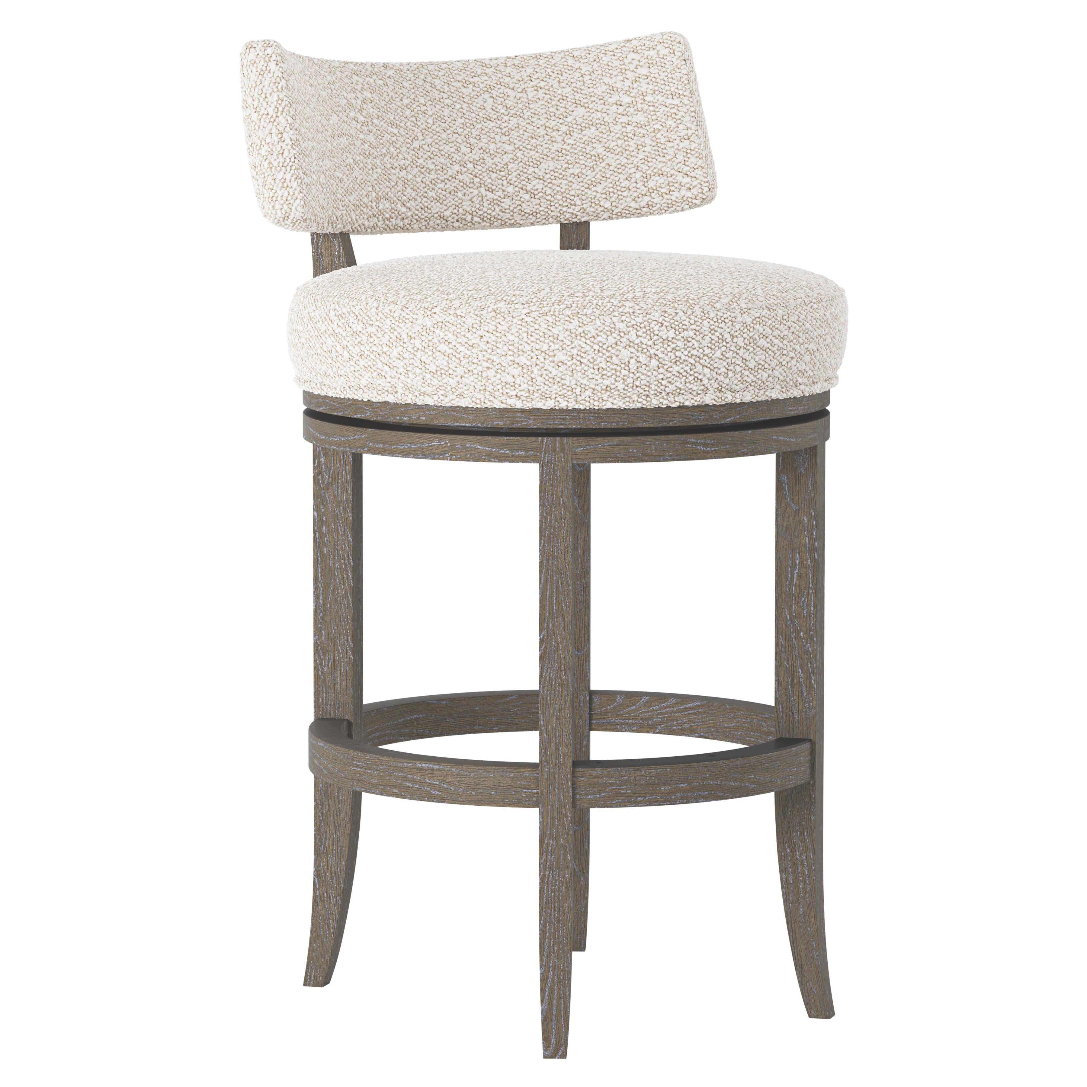 Bernhardt Hirsch Fabric Counter Stool