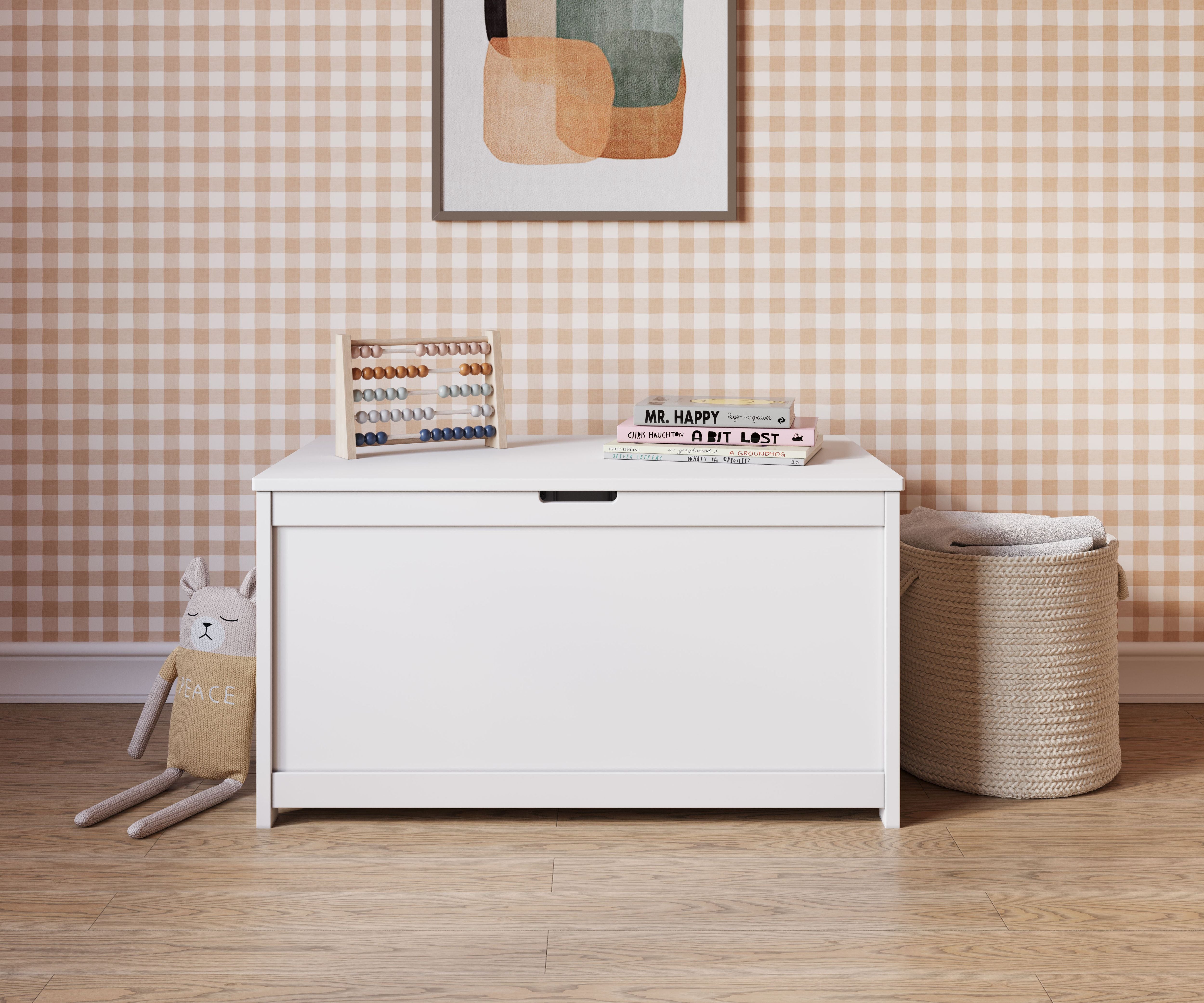 Harmony 33" Kids Toy Box, Matte White
