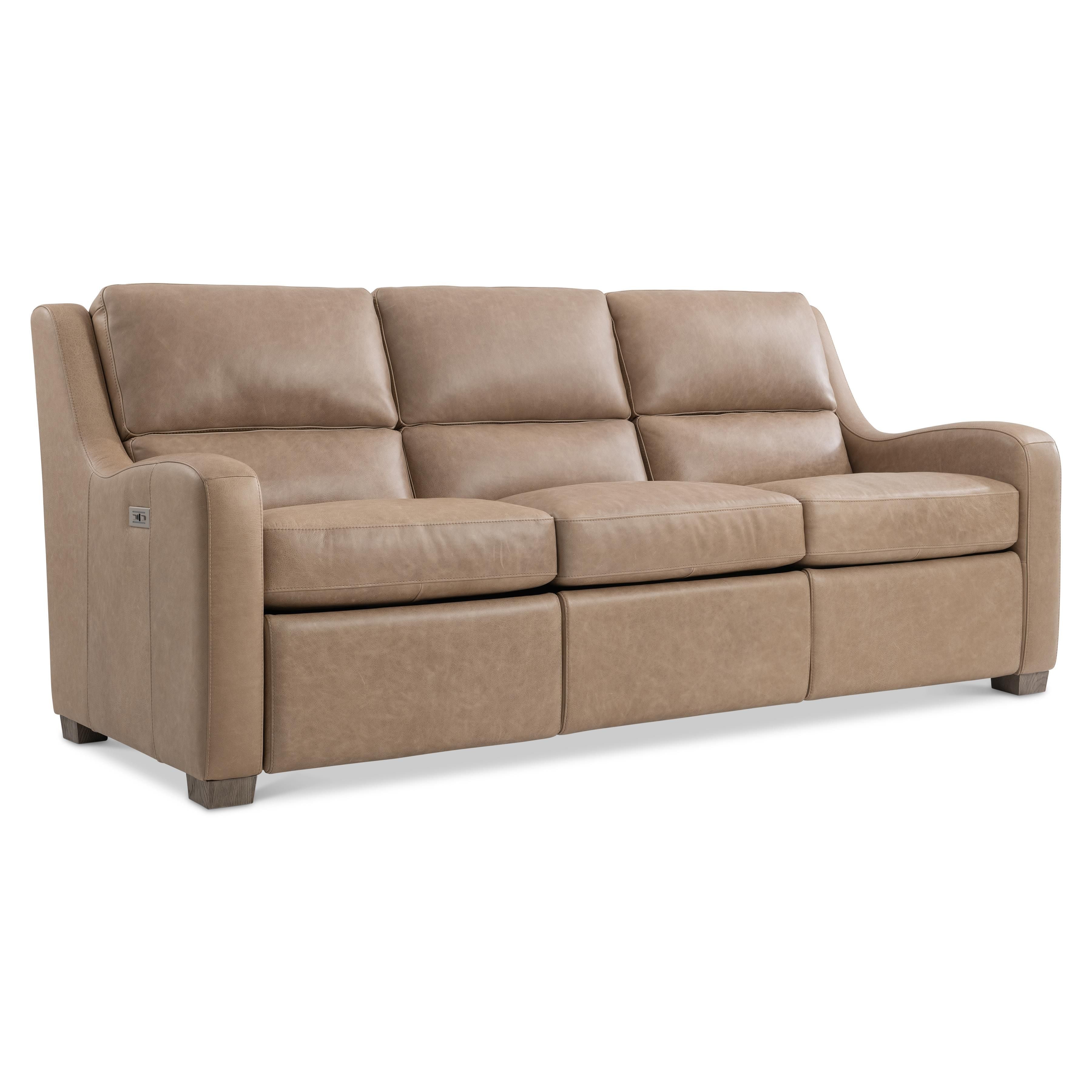 Bernhardt Furniture Ventura Leather Power Motion Sofa