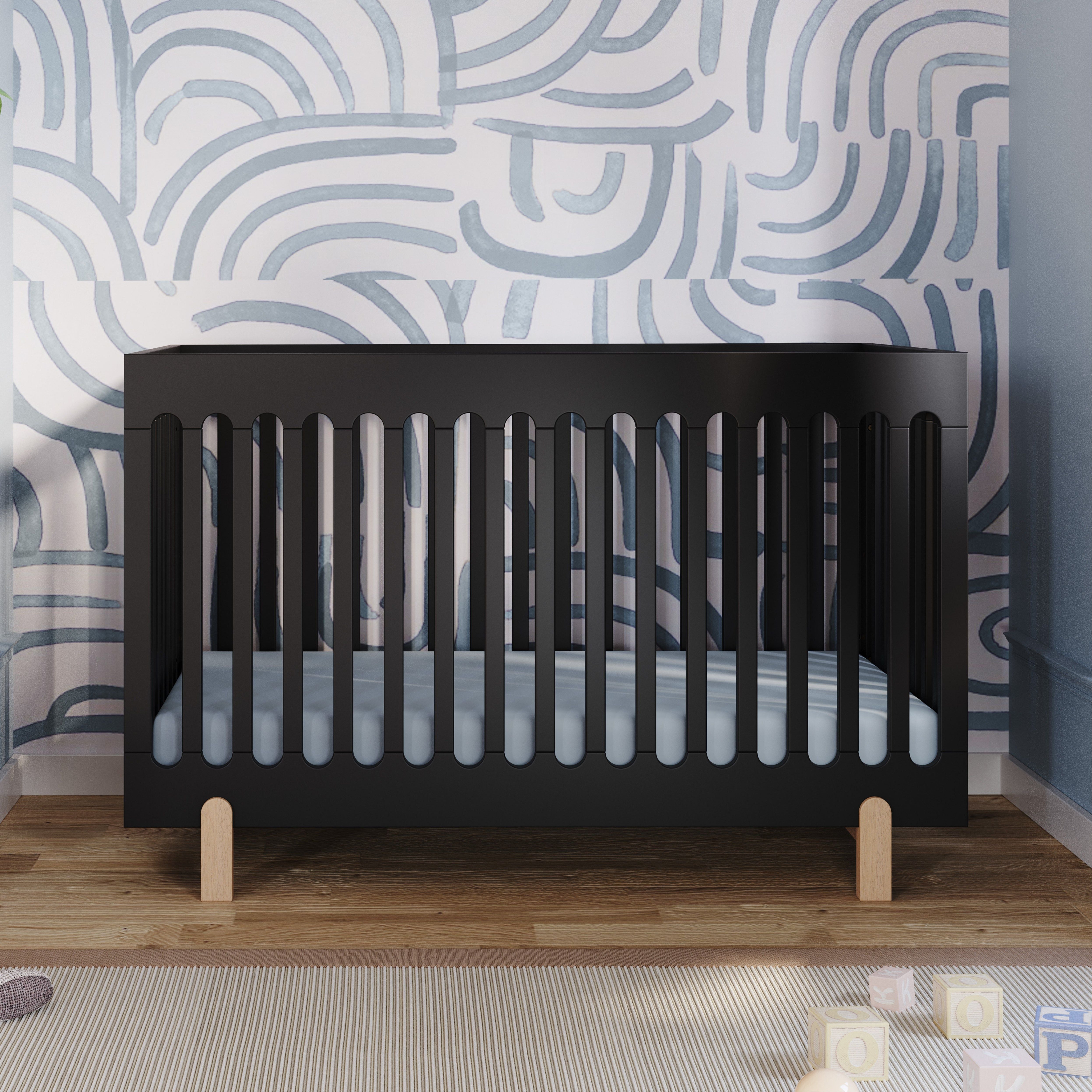 Park Heights 4-in-1 Euro Crib - Caviar Black