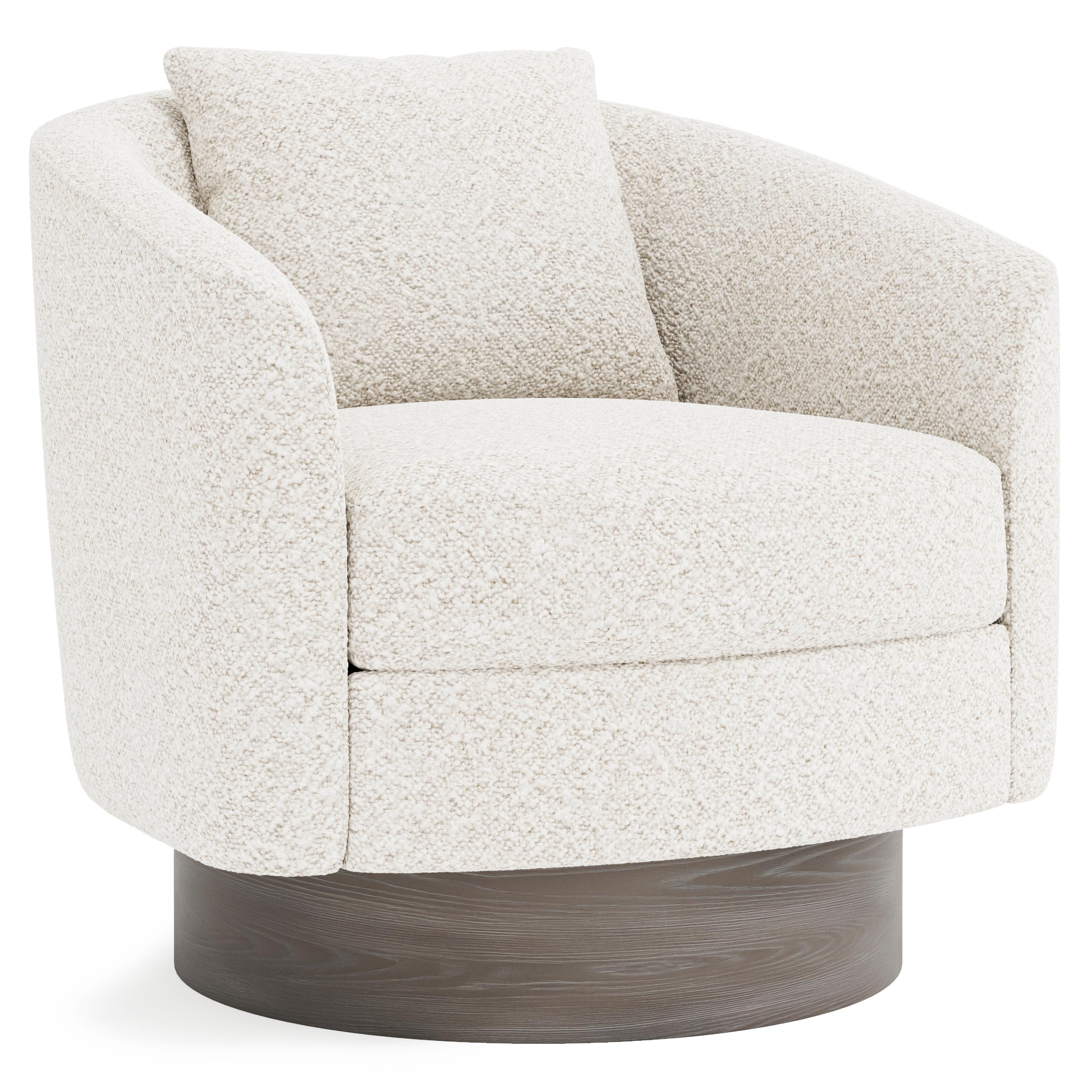 Bernhardt Camino Fabric Swivel Chair