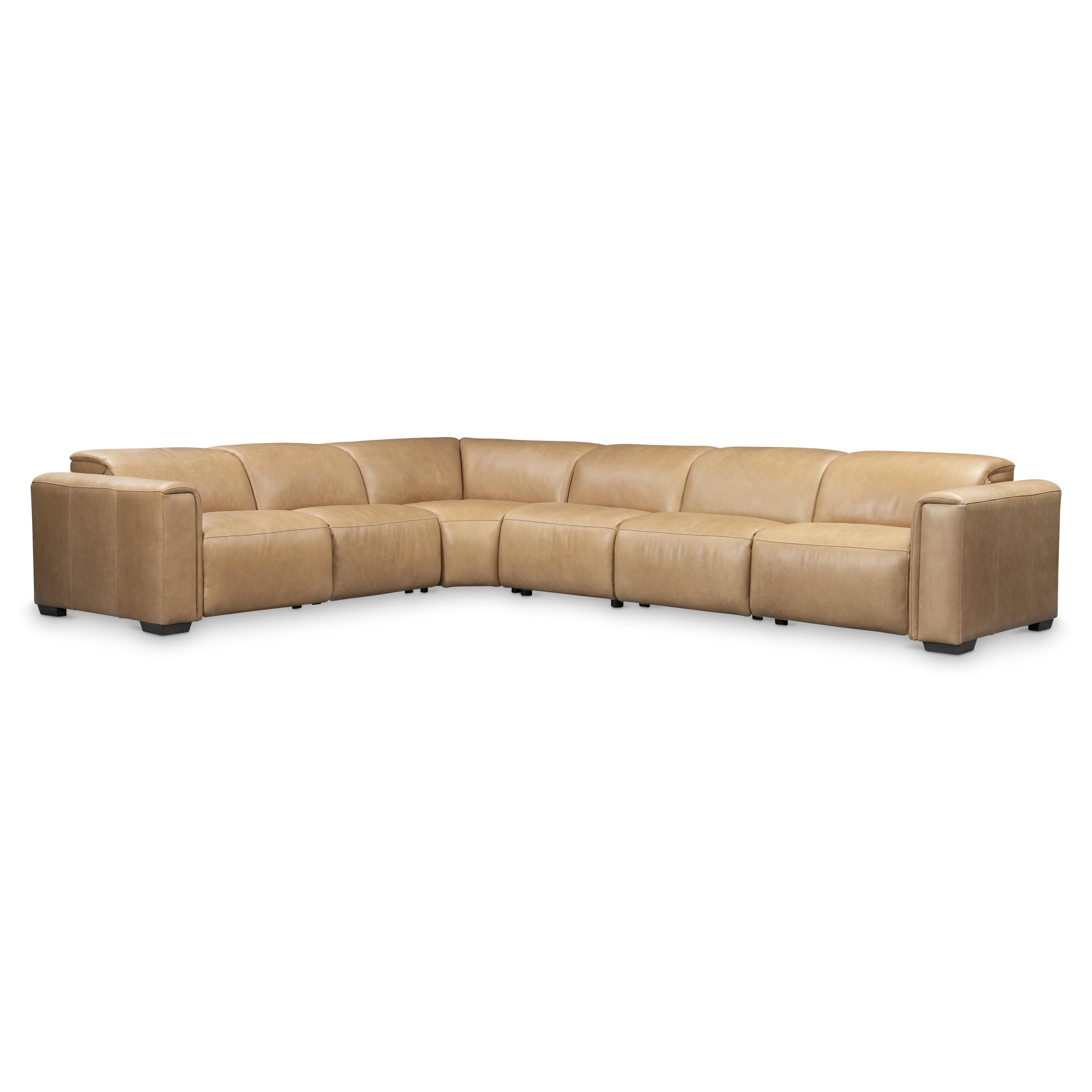 Bernhardt Furniture – Billings Leather Power Motion Sectional
