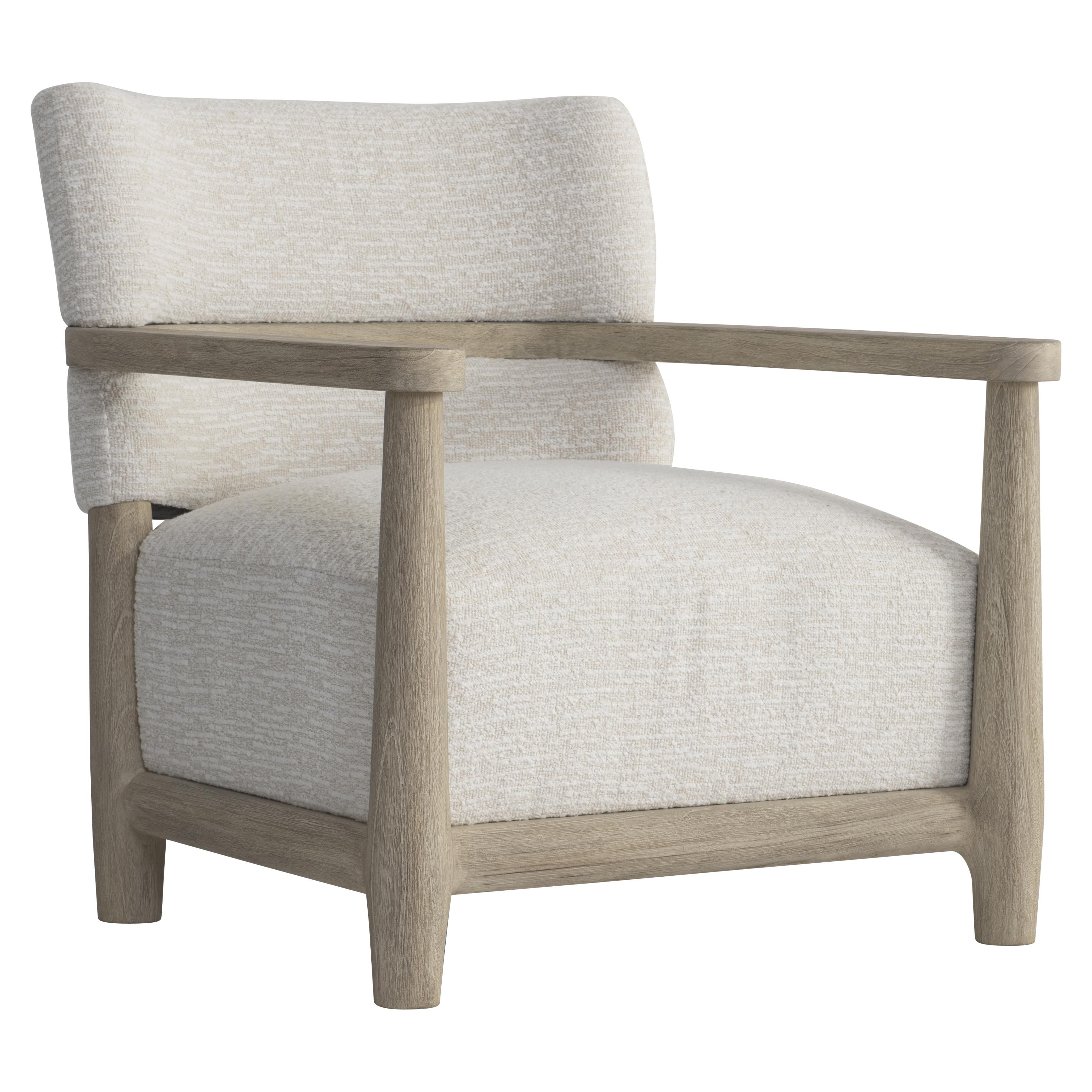 Bernhardt Layton Outdoor Chair with Teak Frame and Upholstered Back