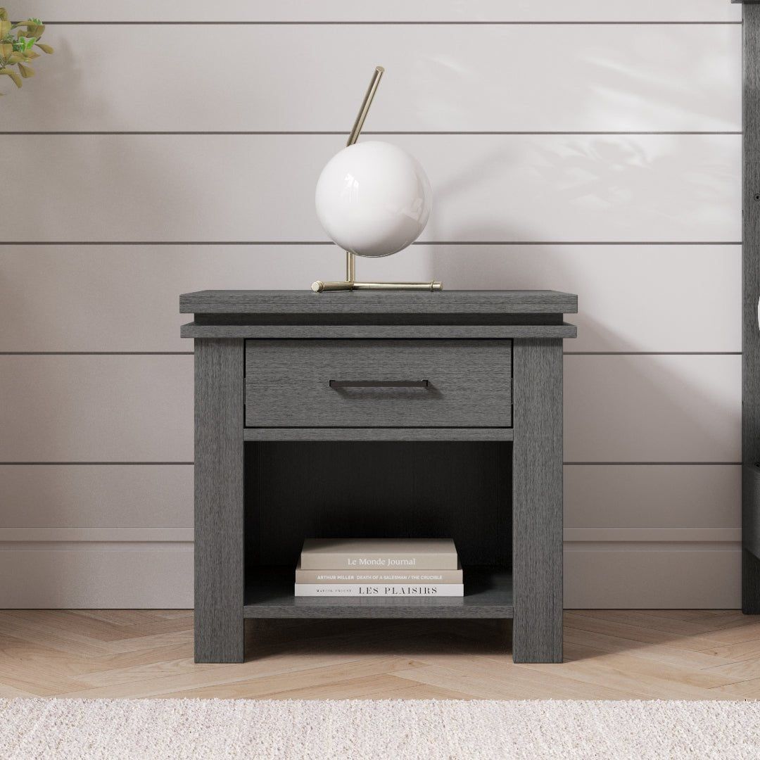 Denman Nightstand, Midnight Gray