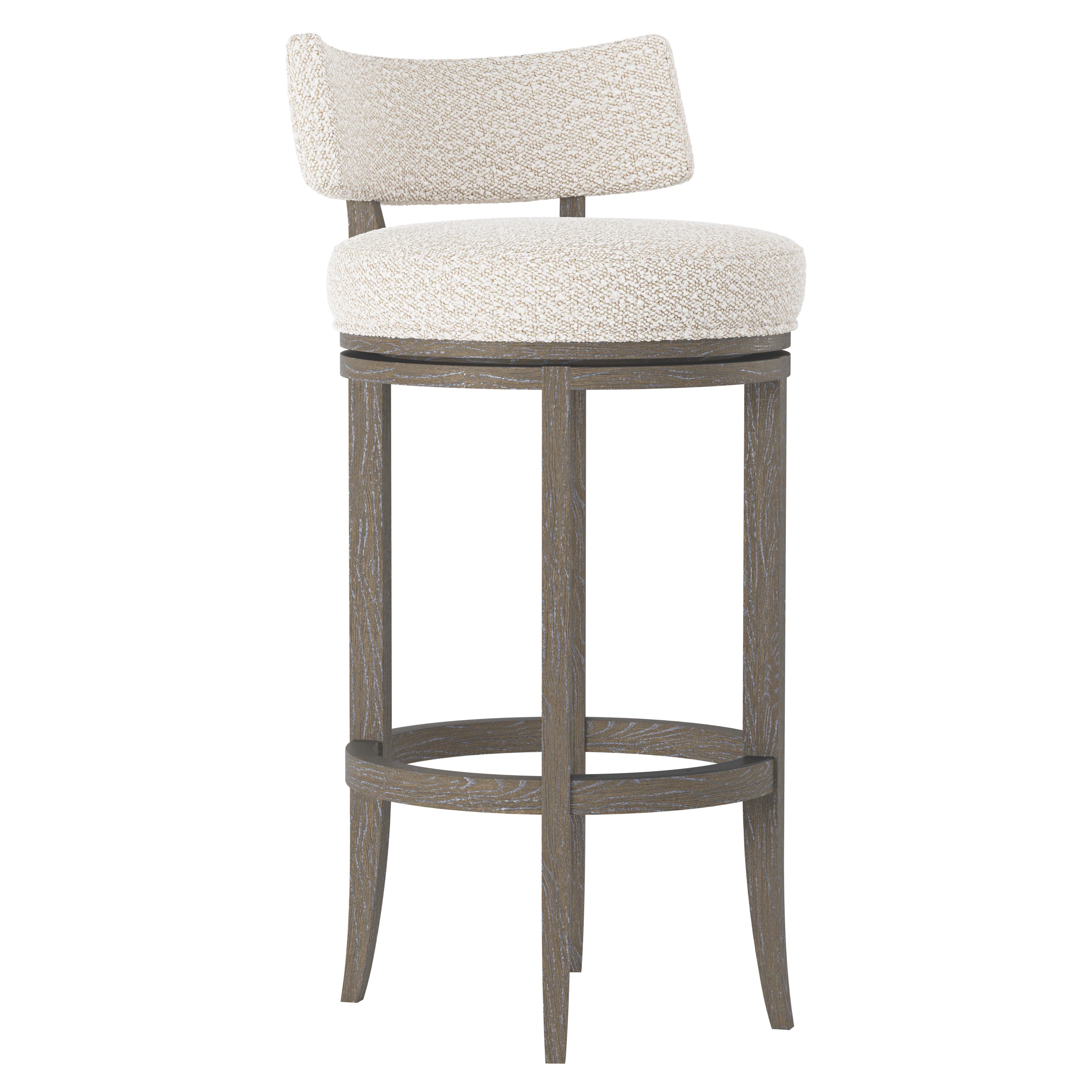 Bernhardt Furniture Hirsch Fabric Bar Stool
