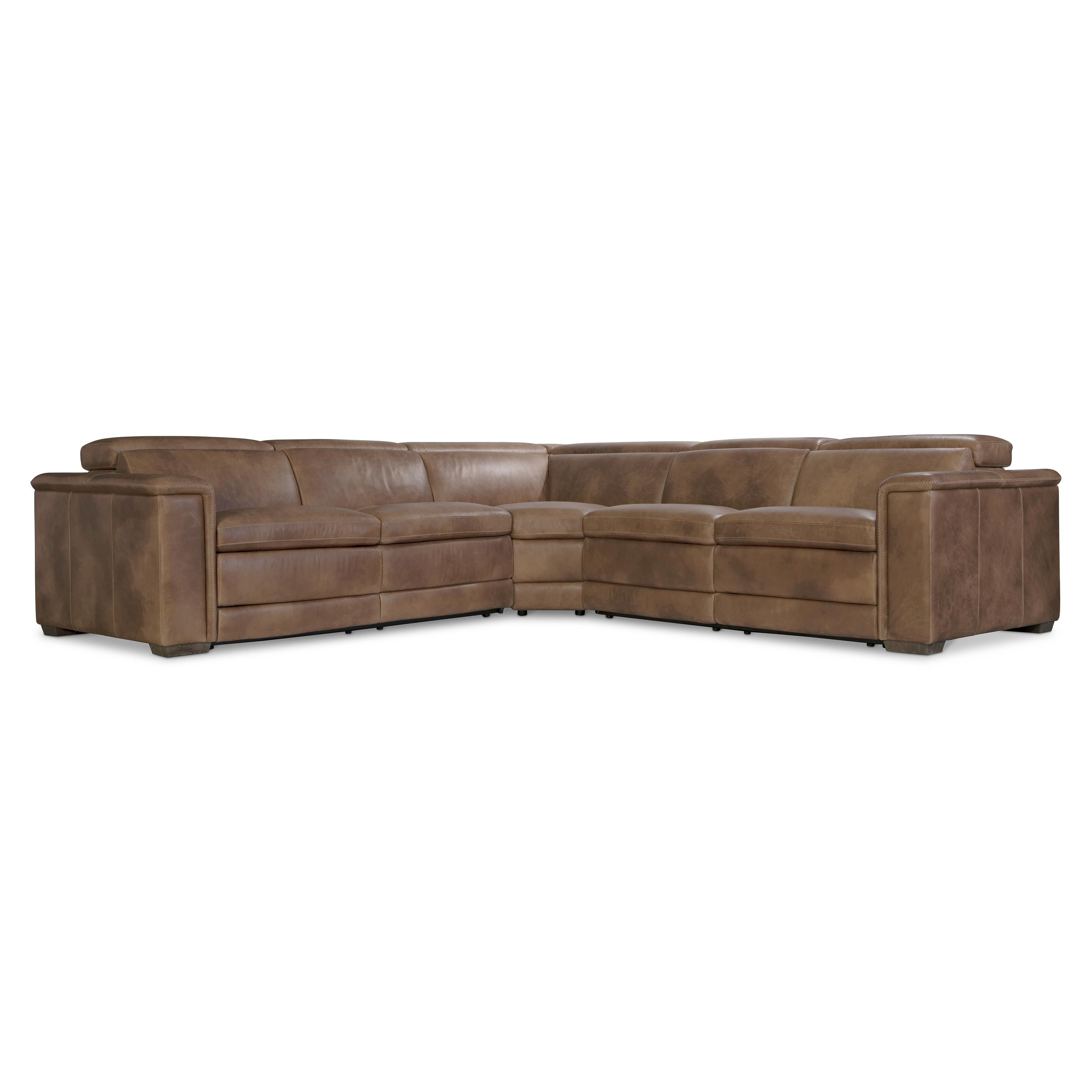 Bernhardt Furniture – Lioni Leather Power Motion Sectional