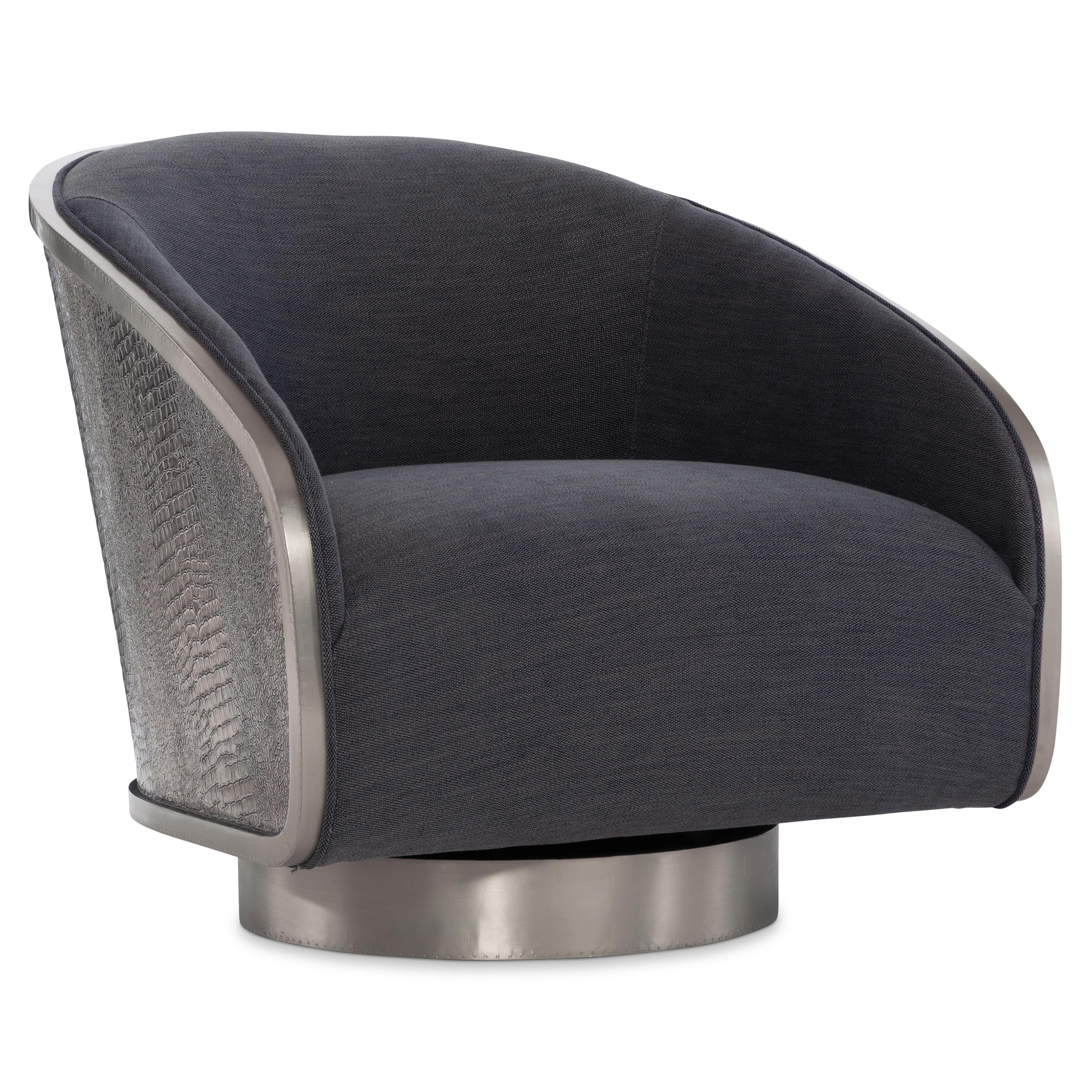 Bernhardt Miles Fabric Swivel Chair