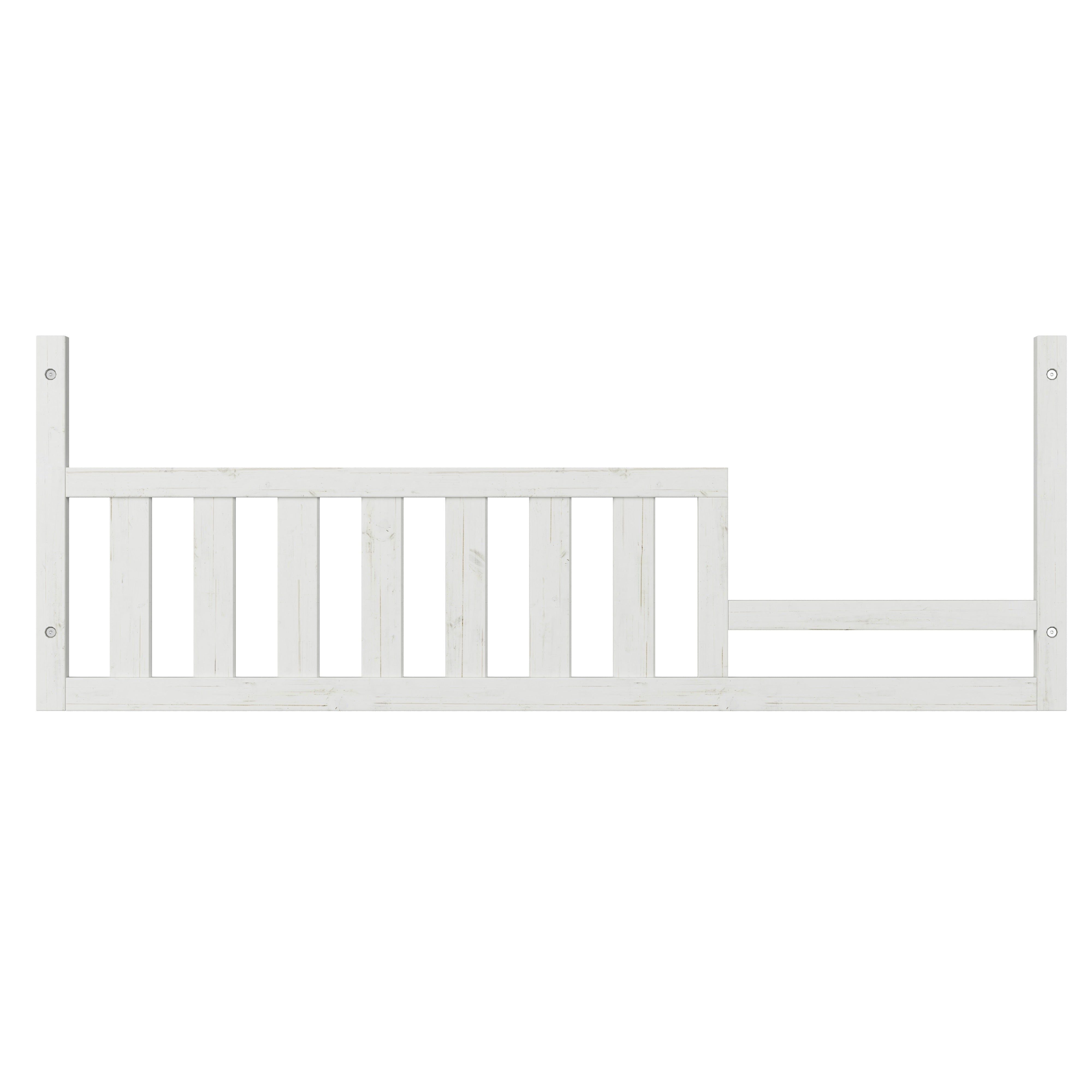 Toddler Guard Rail, White/Gray