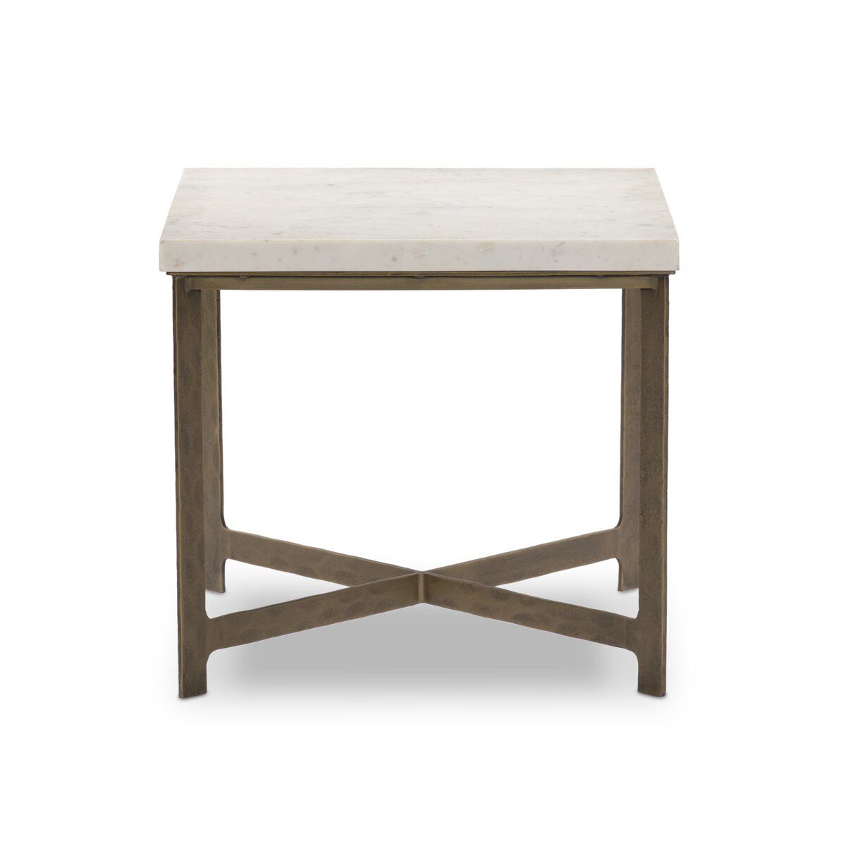Hammered Iron End Table
