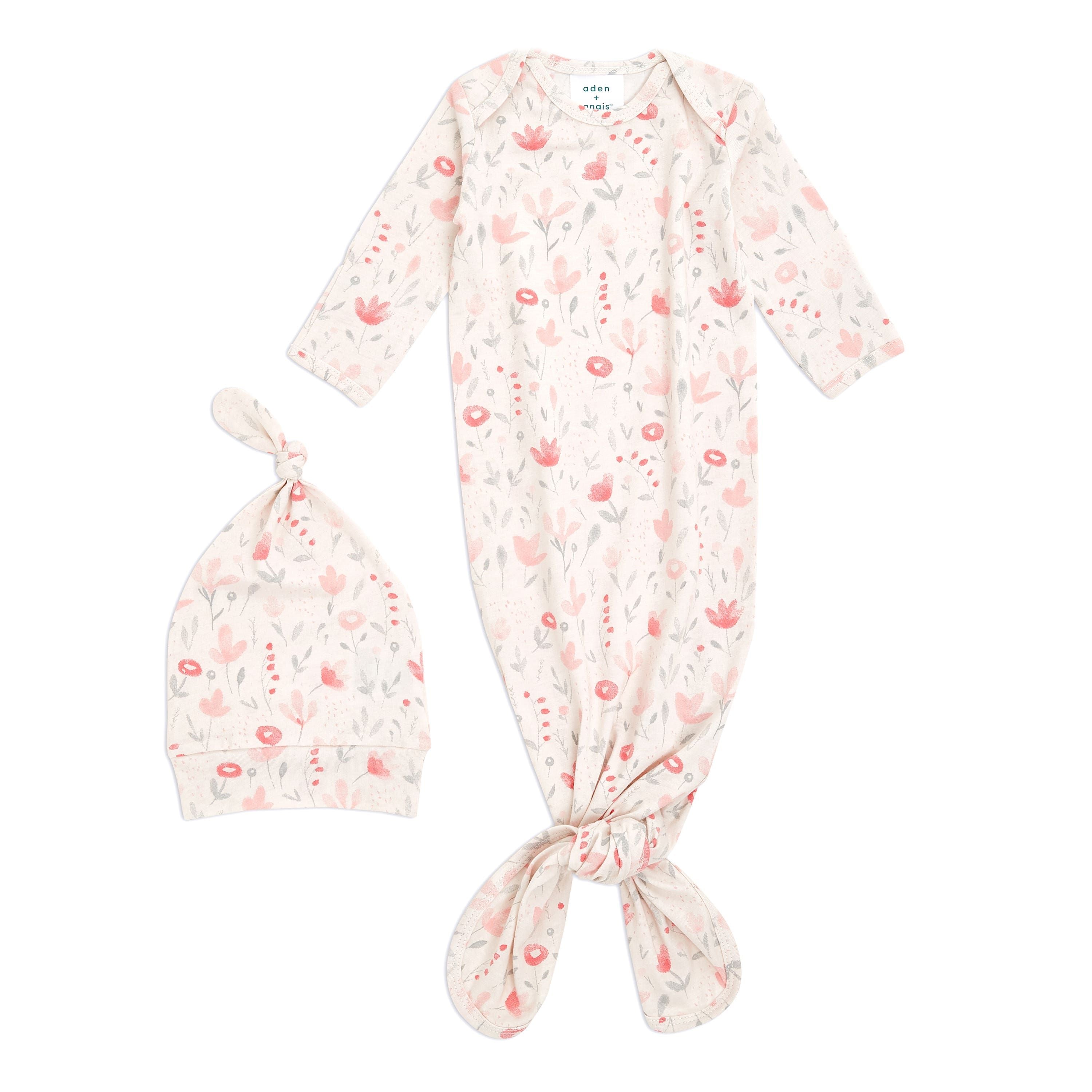 Comfort Knit™ Newborn Gown + Hat Gift Set