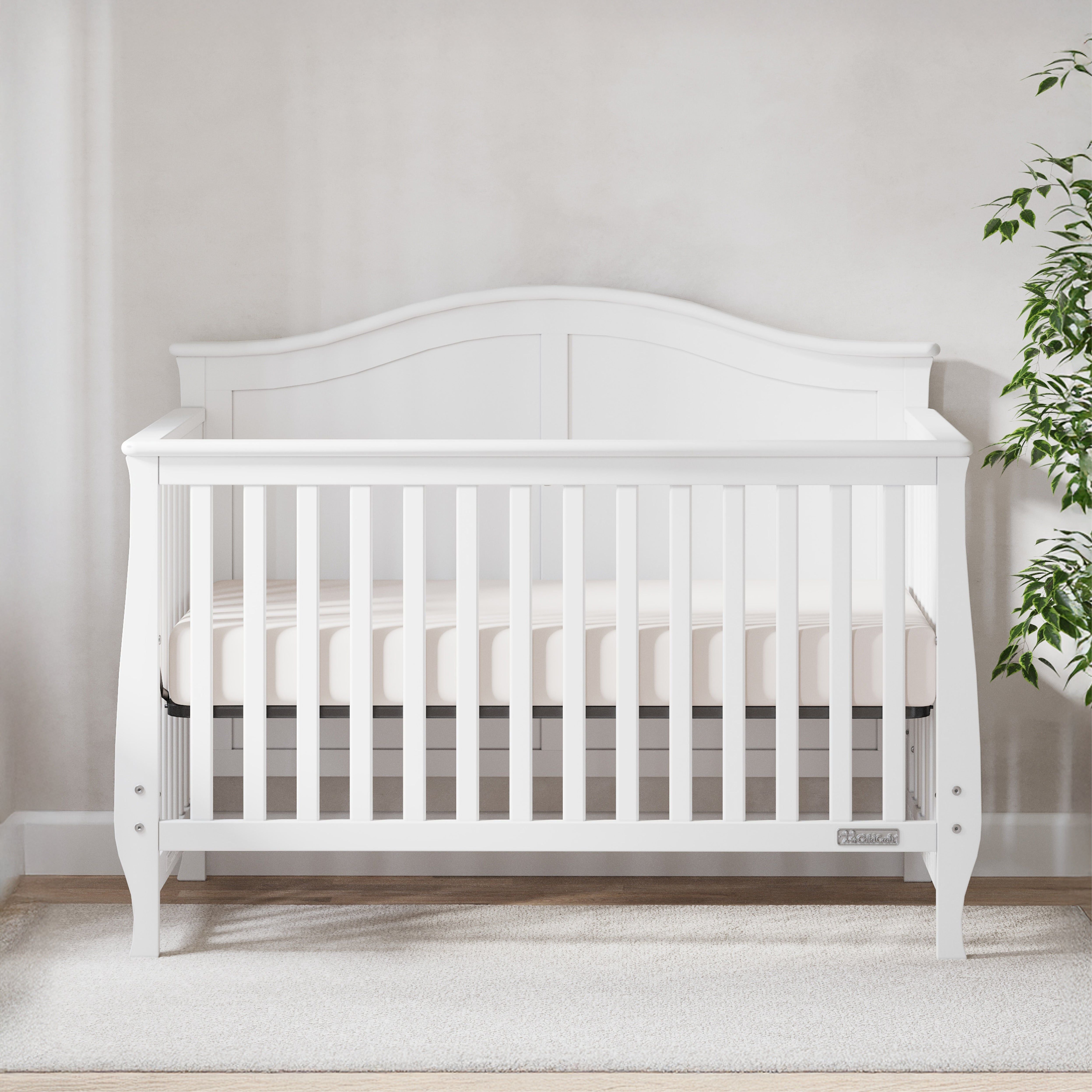 Camden 4-in-1 Convertible Crib, Matte White