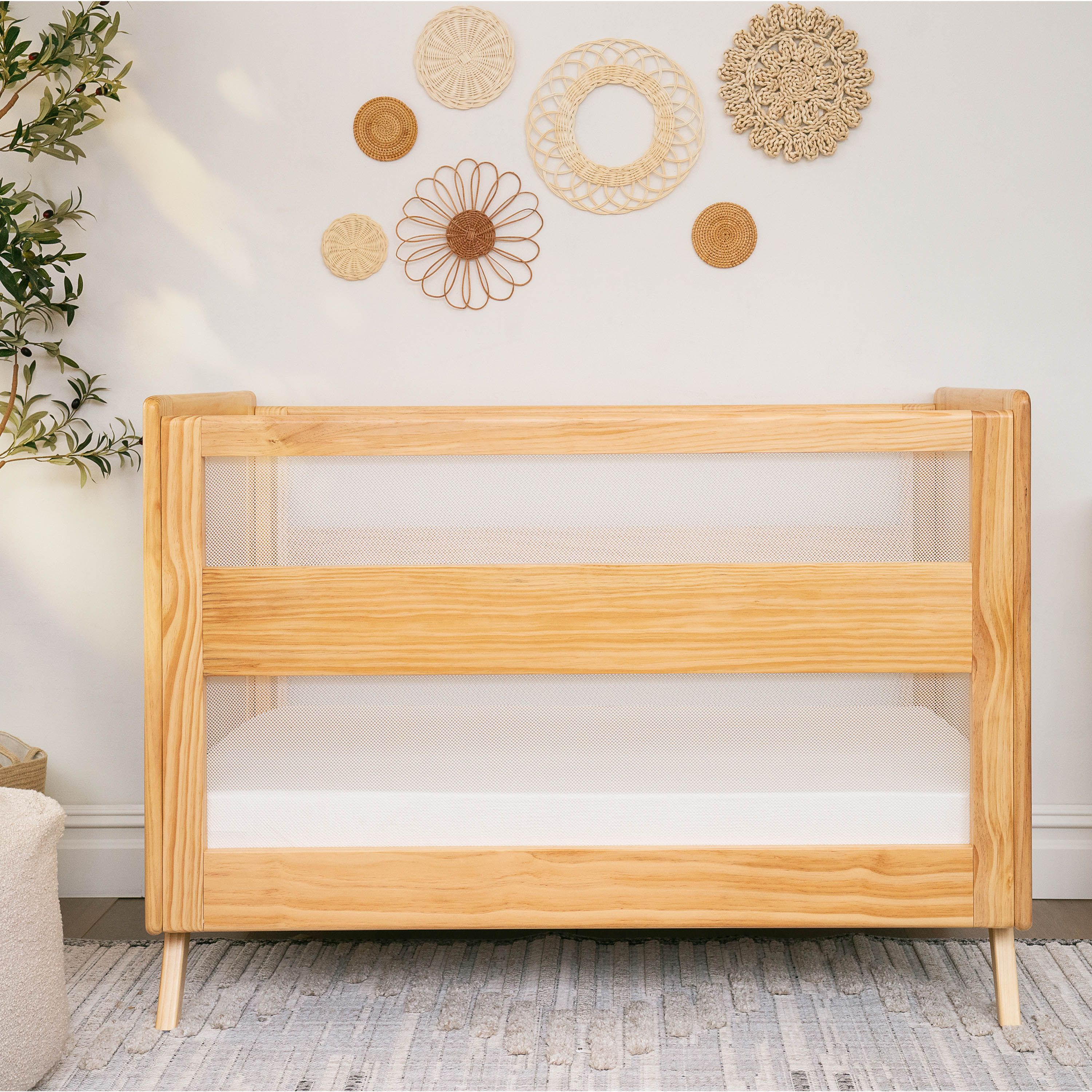 3-in-1 Convertible Full Size Breathable Mesh Crib