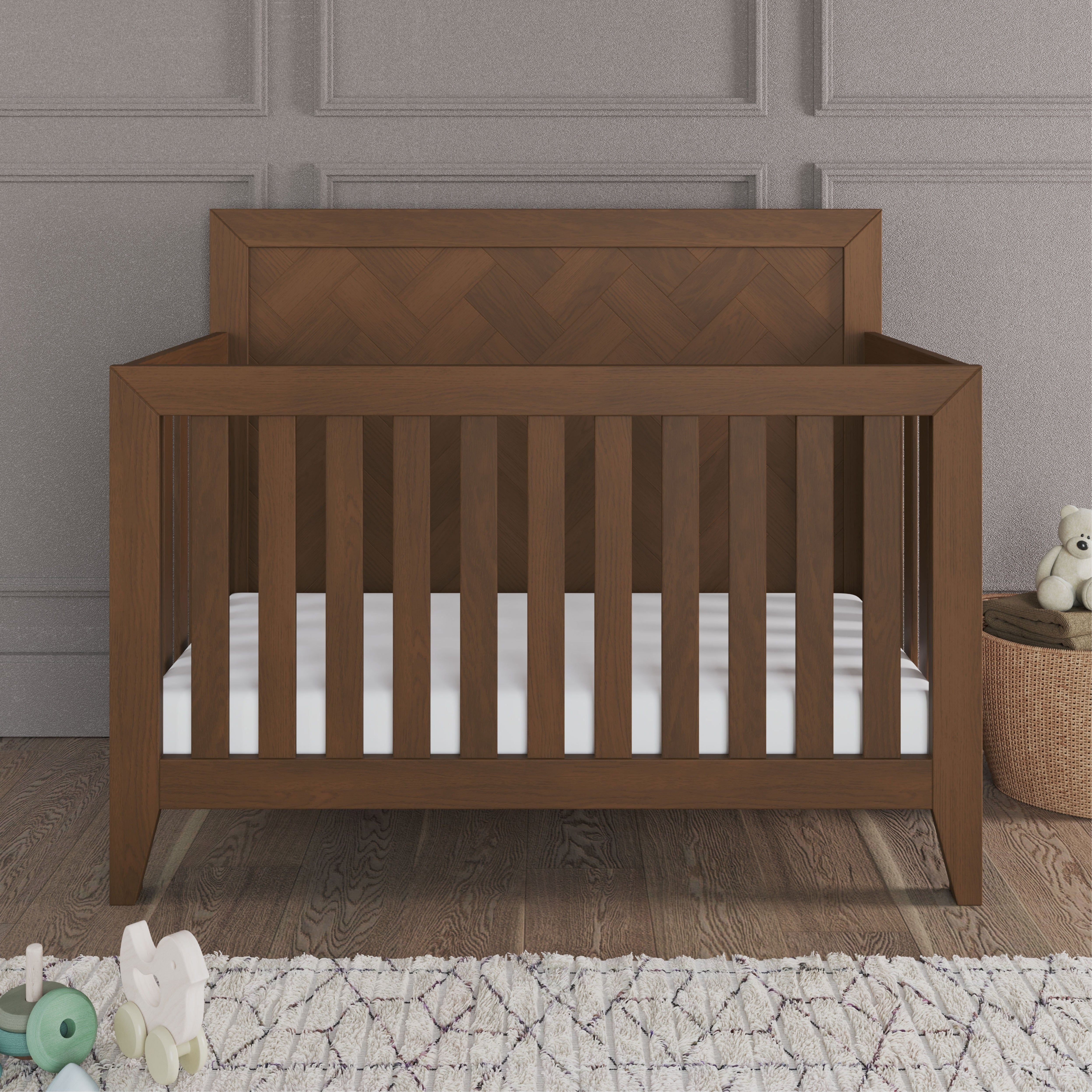Kieran 4-in-1 Convertible Crib, Toasted Chestnut