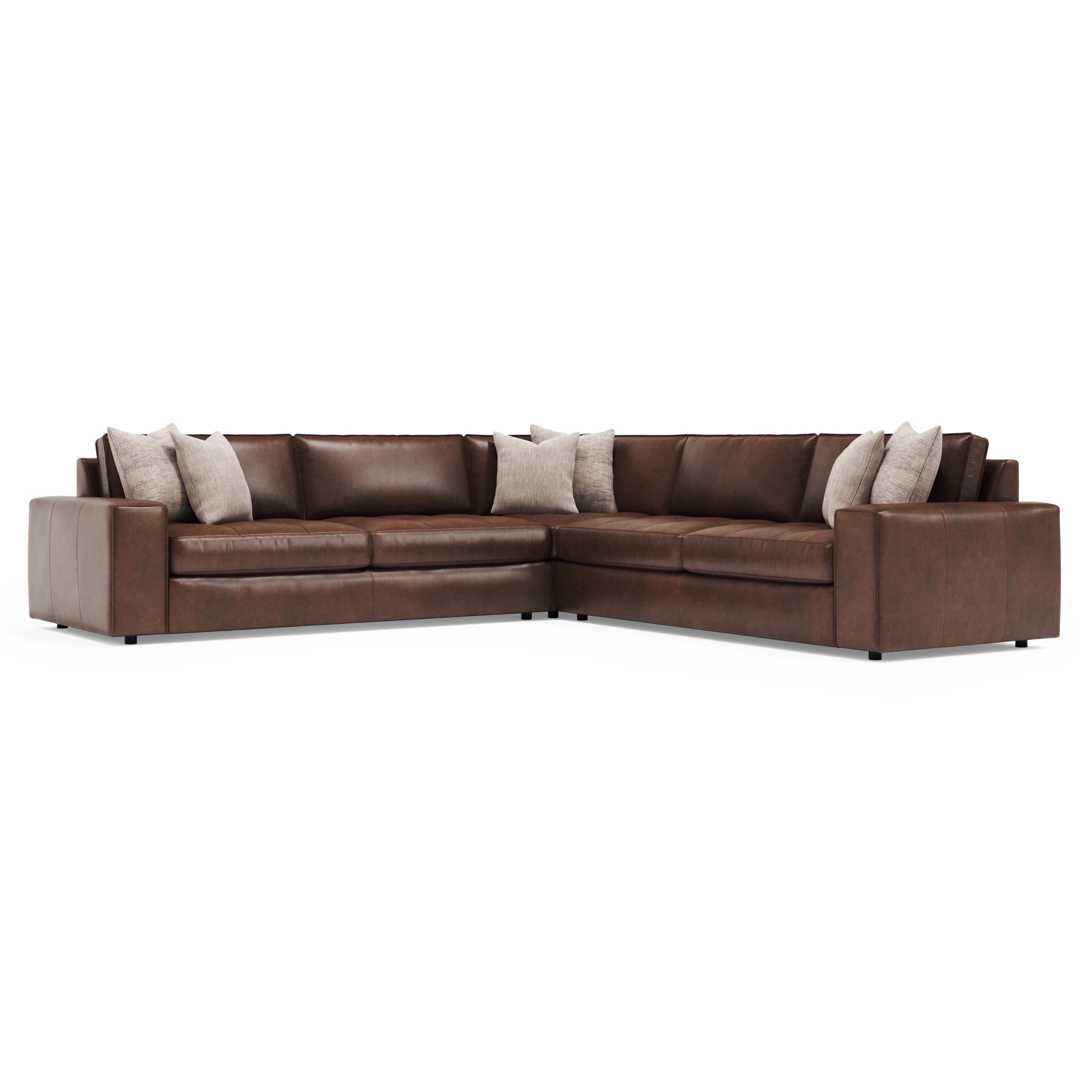 Bernhardt Furniture – Nest Leather Sectional
