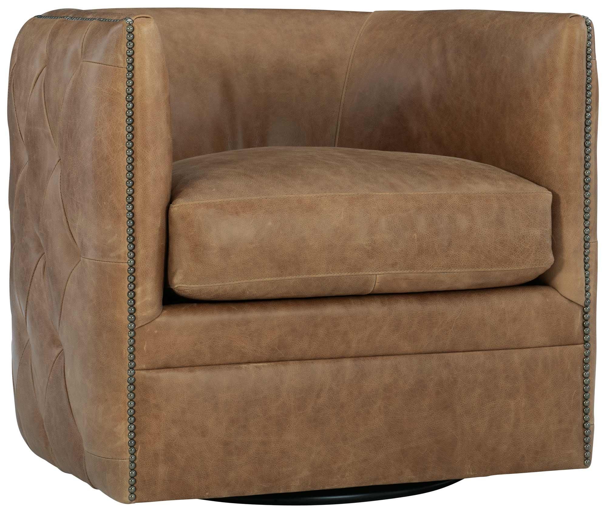 Bernhardt Furniture – Palazzo Leather Swivel Chair