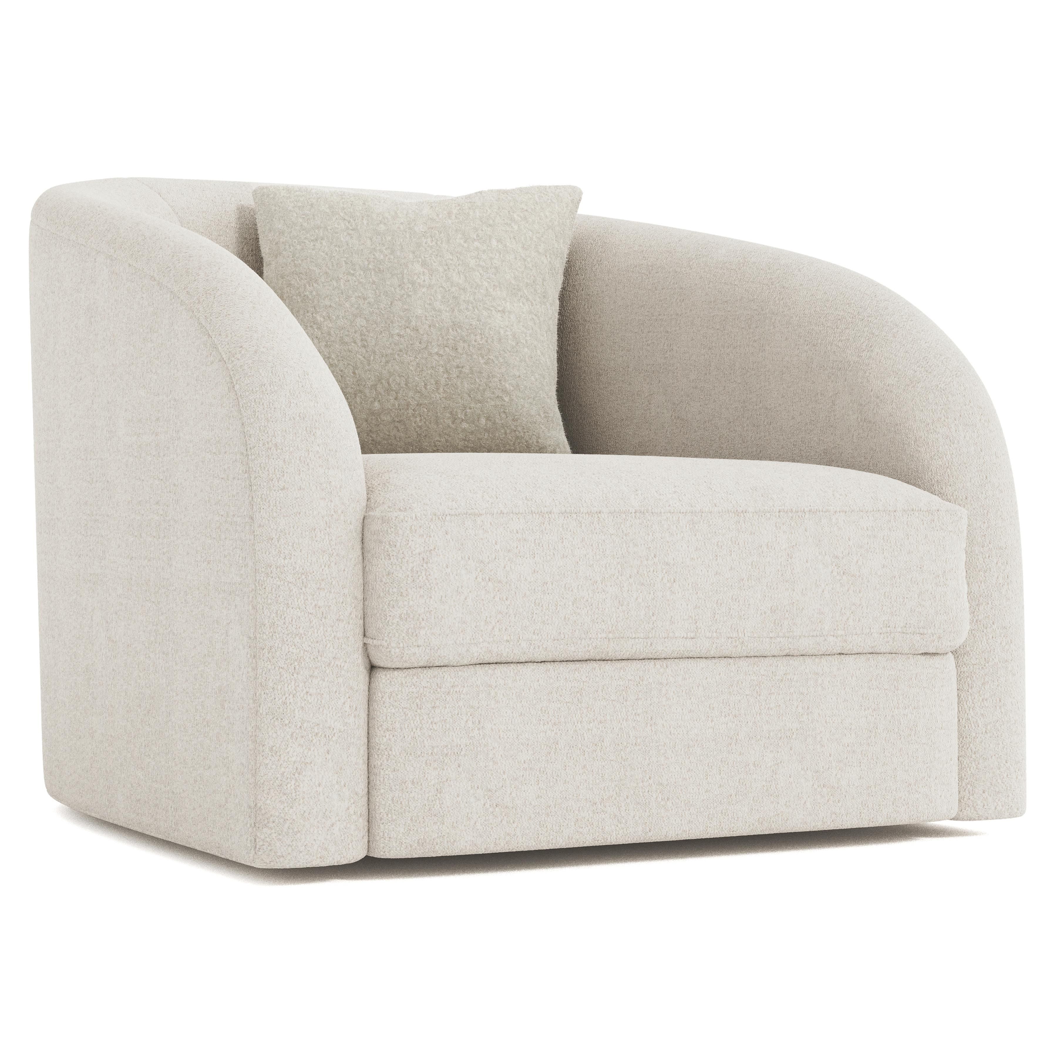 Bernhardt Terra Fabric Swivel Chair