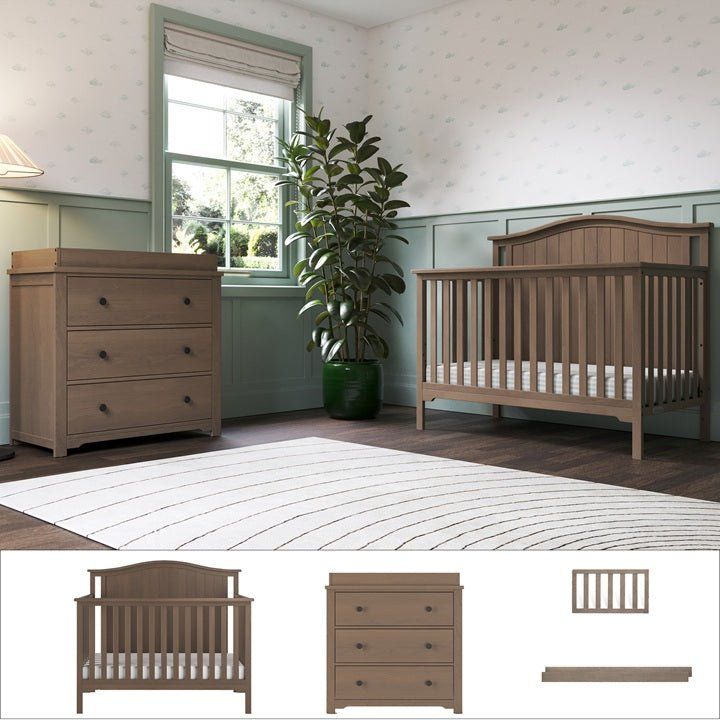 Hampton Arch Top 4-Piece Nursery Set