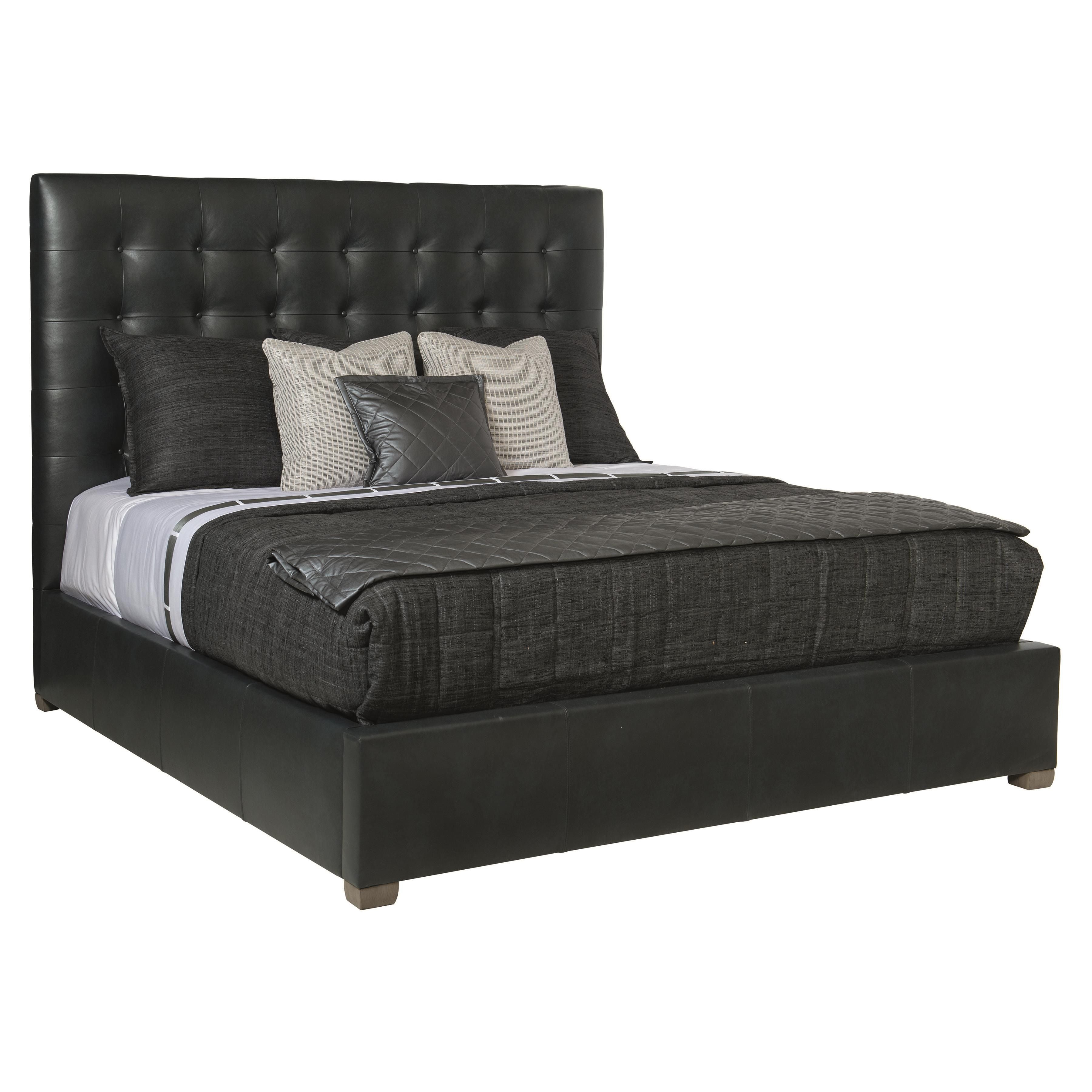 Bernhardt Furniture – Avery Leather Panel Bed King