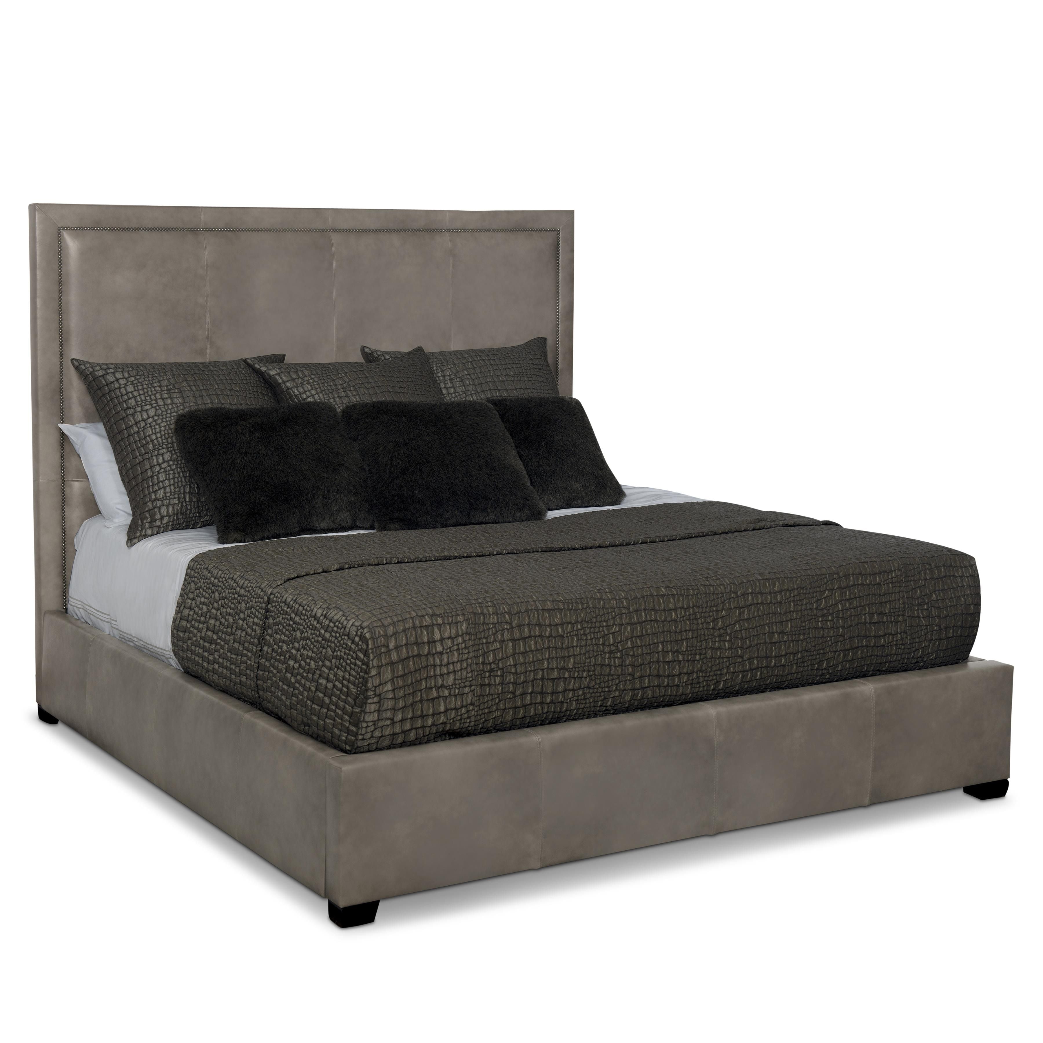 Bernhardt Furniture – Morgan Leather Panel Bed King