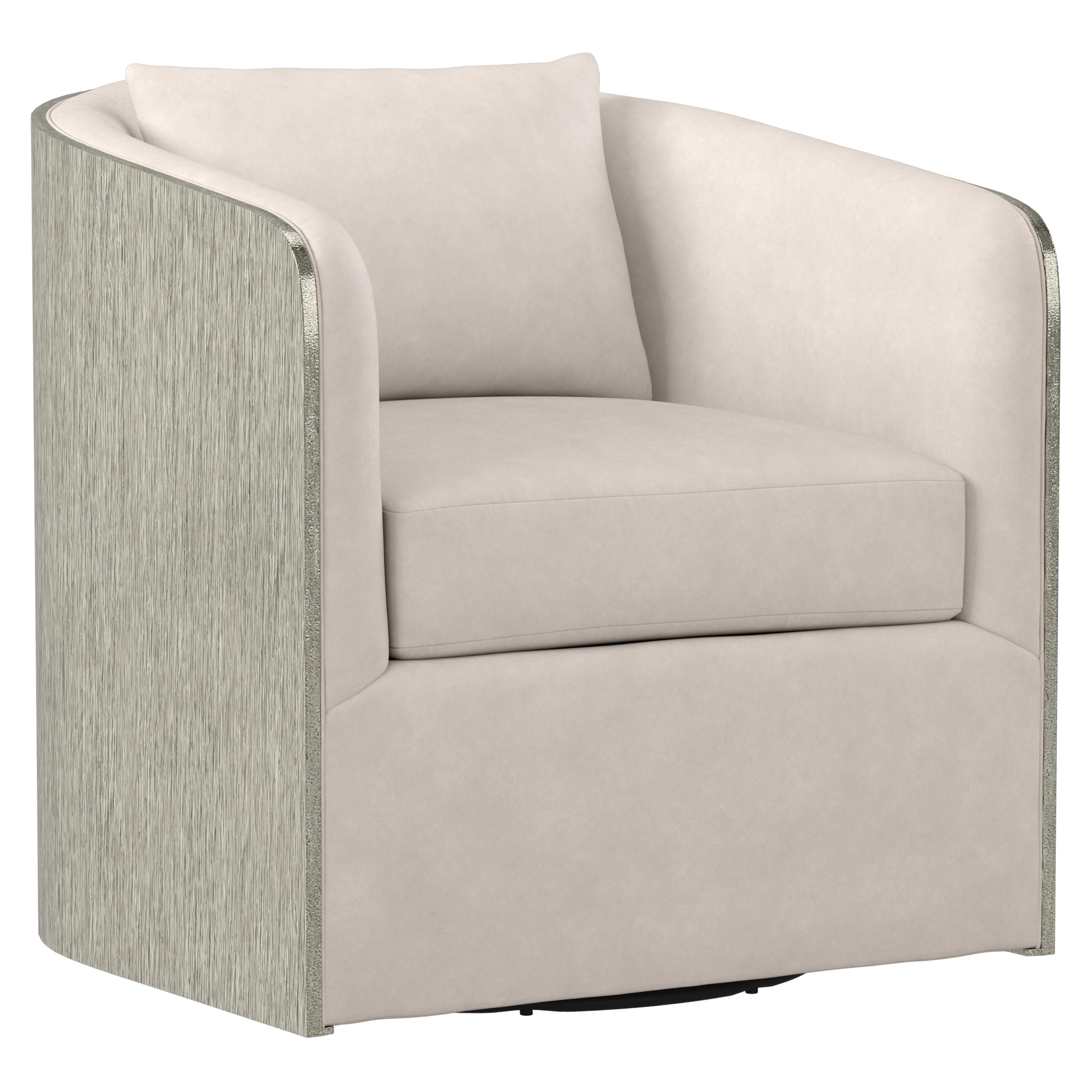 Bernhardt Furniture Eliot Leather Swivel Chair
