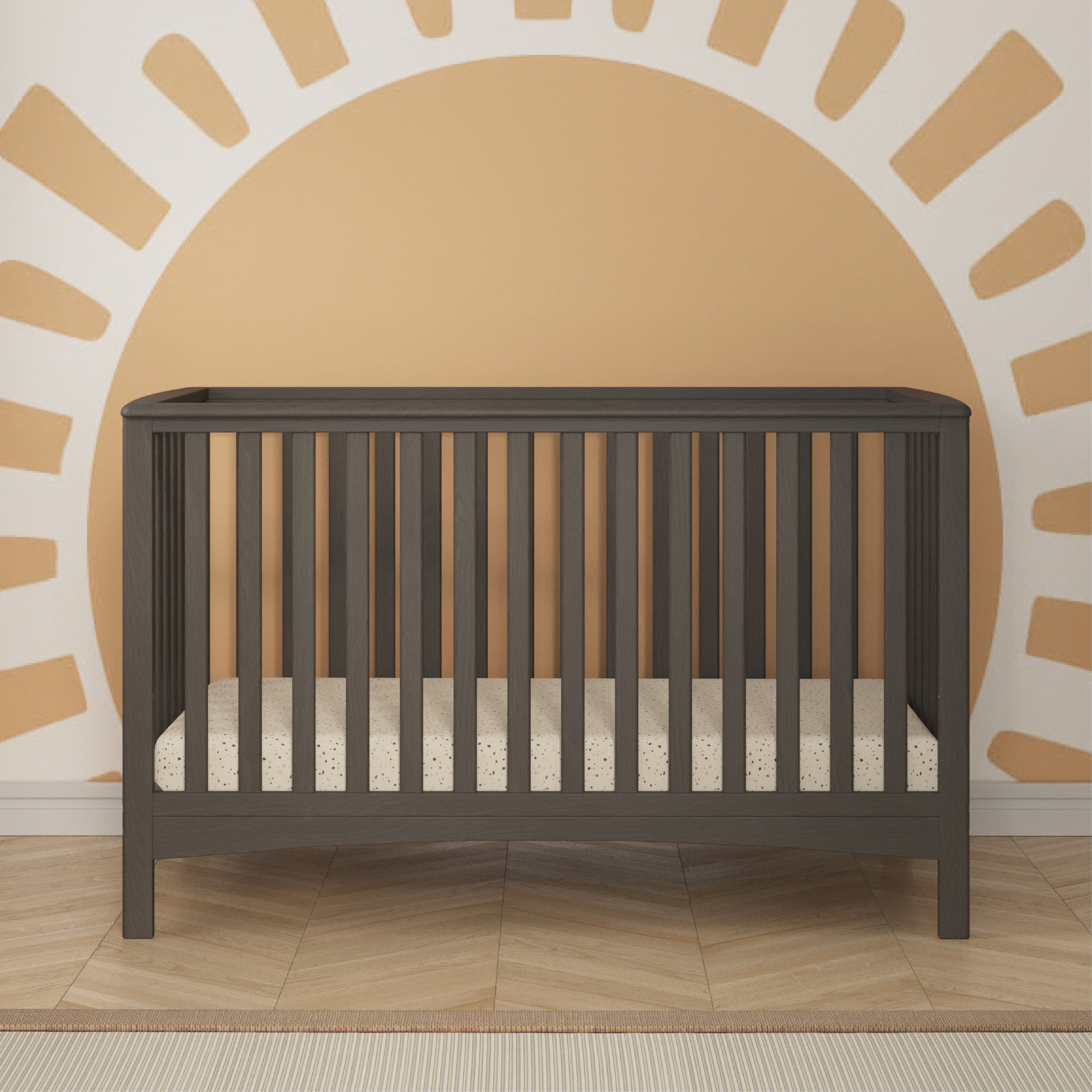 London 4-in-1 Convertible Crib, Dapper Gray