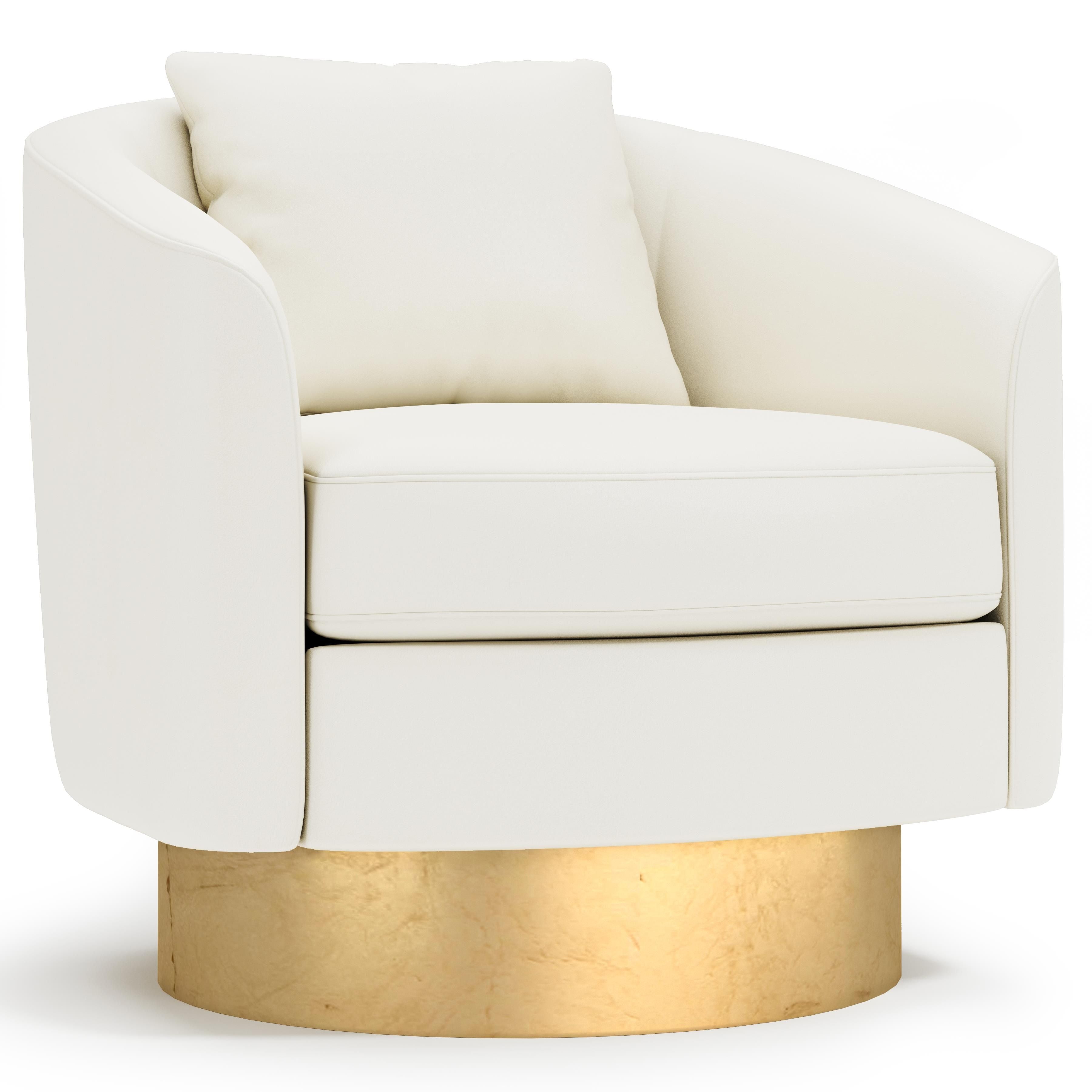 Camino Leather Swivel Chair