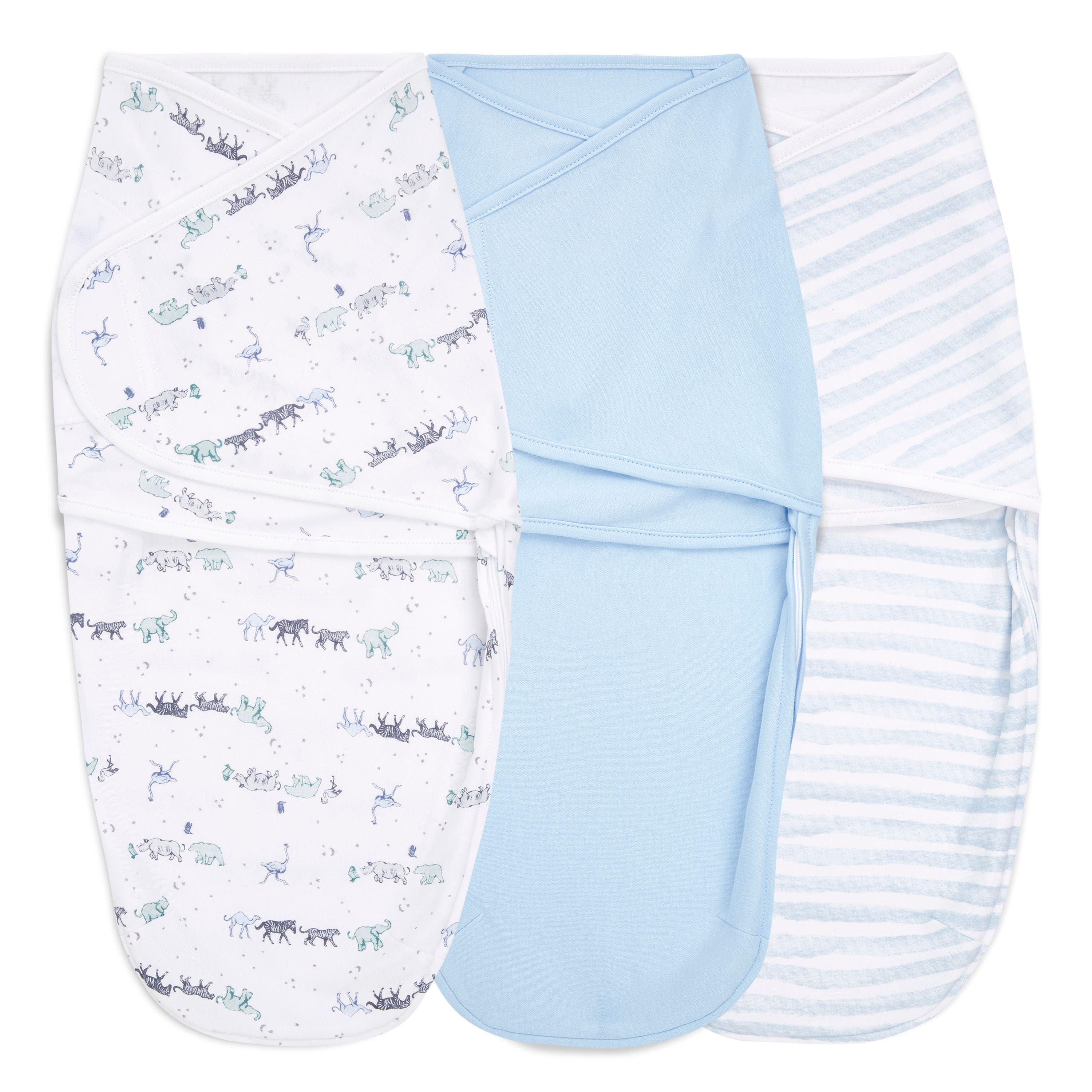 Essentials Easy Swaddle Wrap Quick Change 3 Pack Tog 1.0