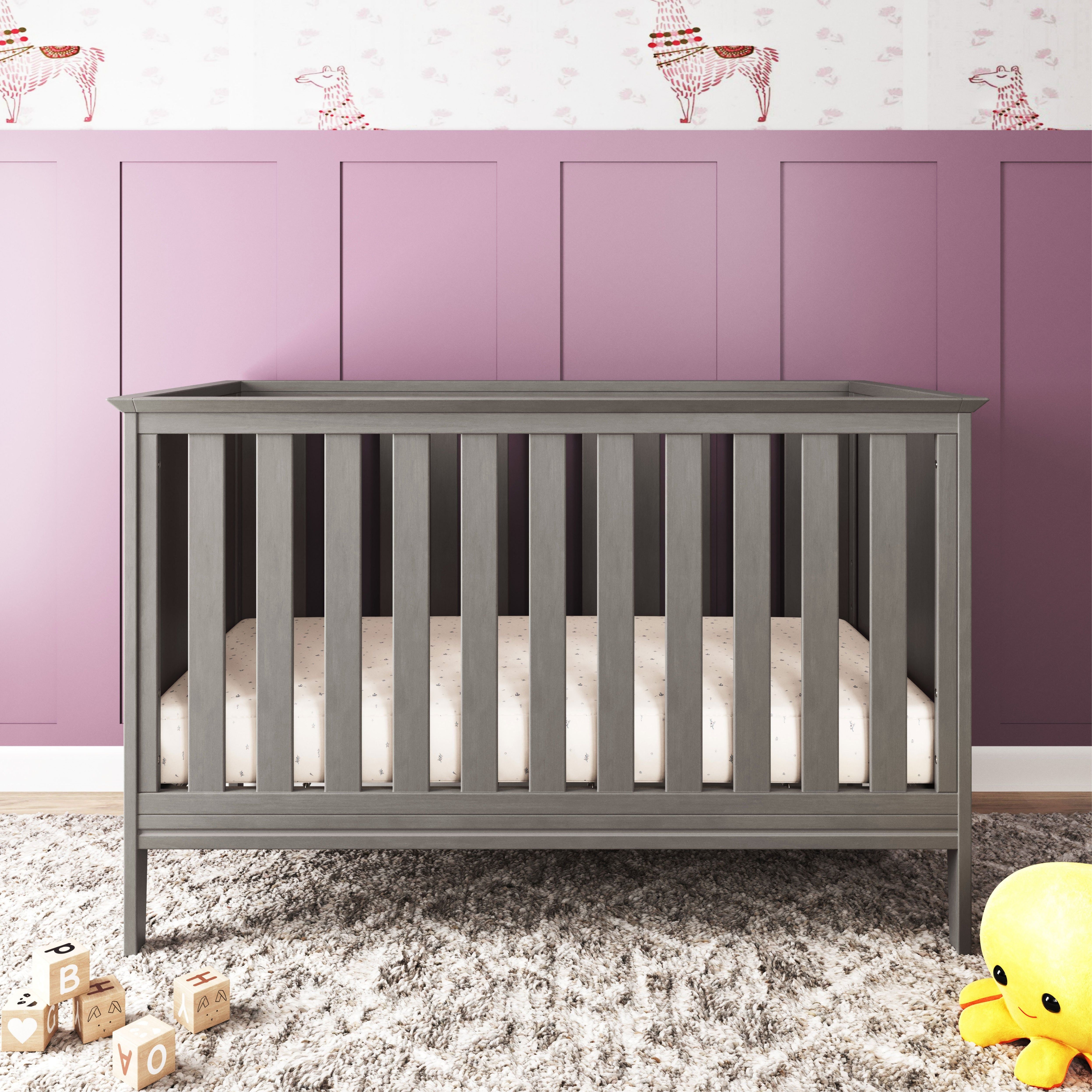 Atwood 3-in-1 Euro Convertible Crib, Lunar Gray
