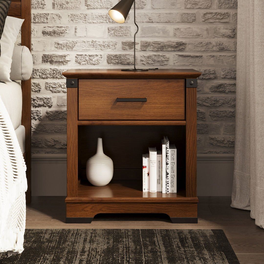 Redmond Nightstand, Coach Cherry